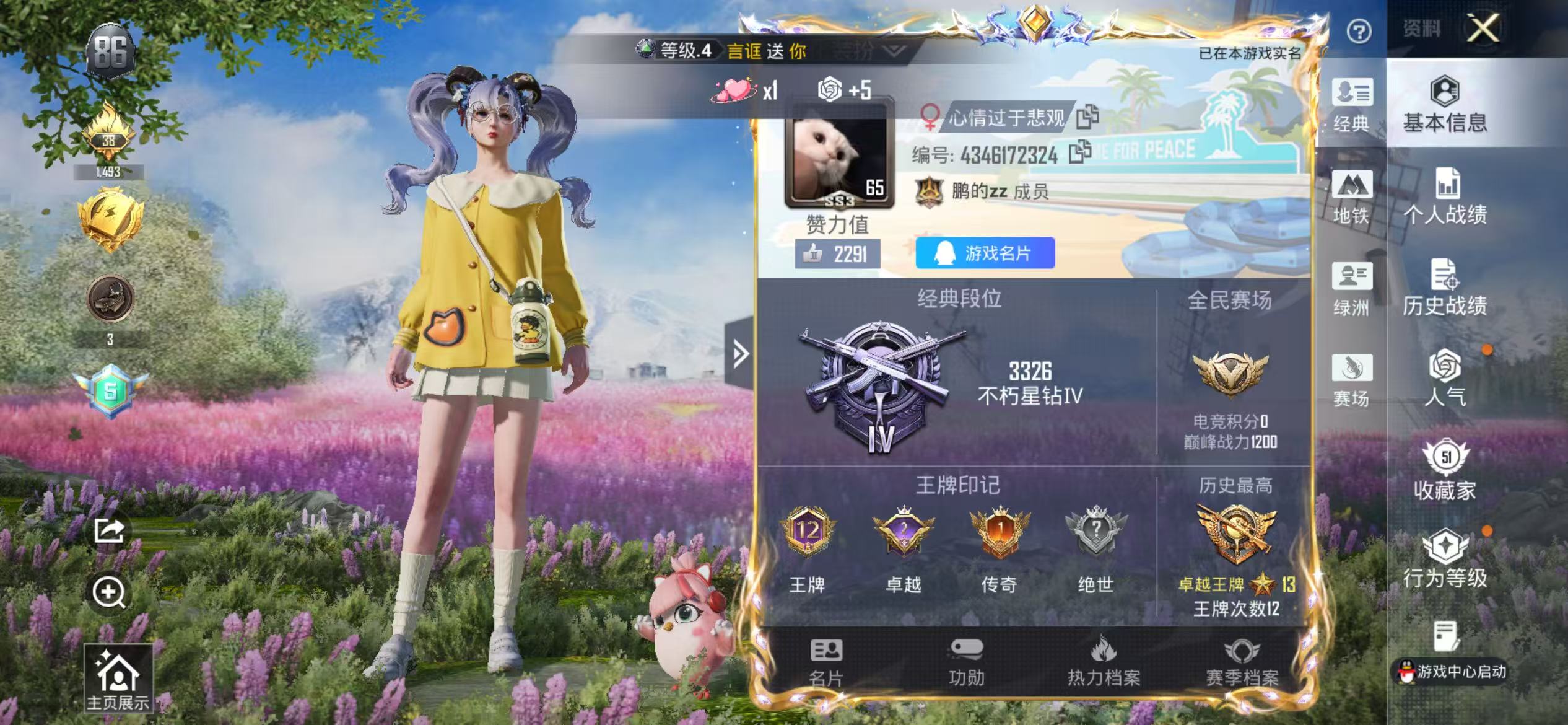 HPCMW418204和平精英账号详情图4