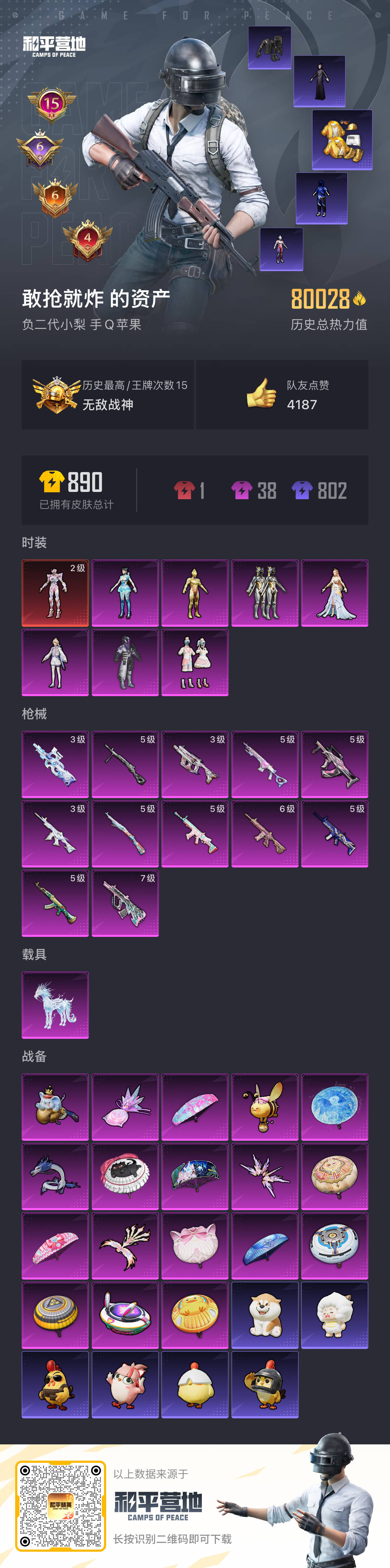 HPCMW417369和平精英账号详情图4 HPCMW417369和平精英账号详情图4