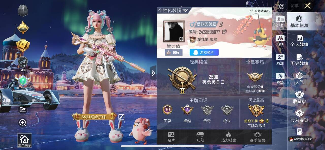 HPSJ421489和平精英账号详情图2