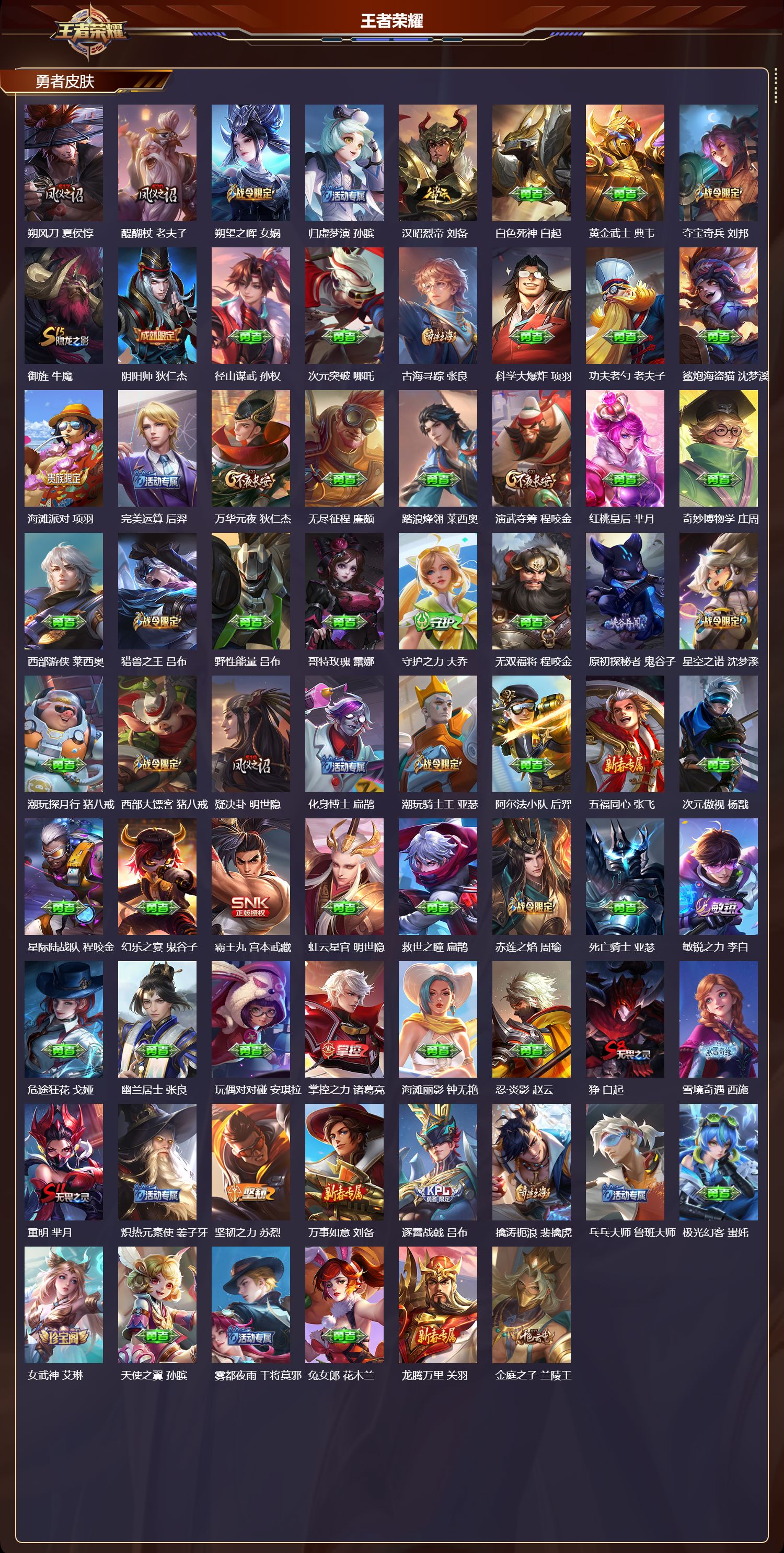 WZMK433954王者荣耀账号详情图4