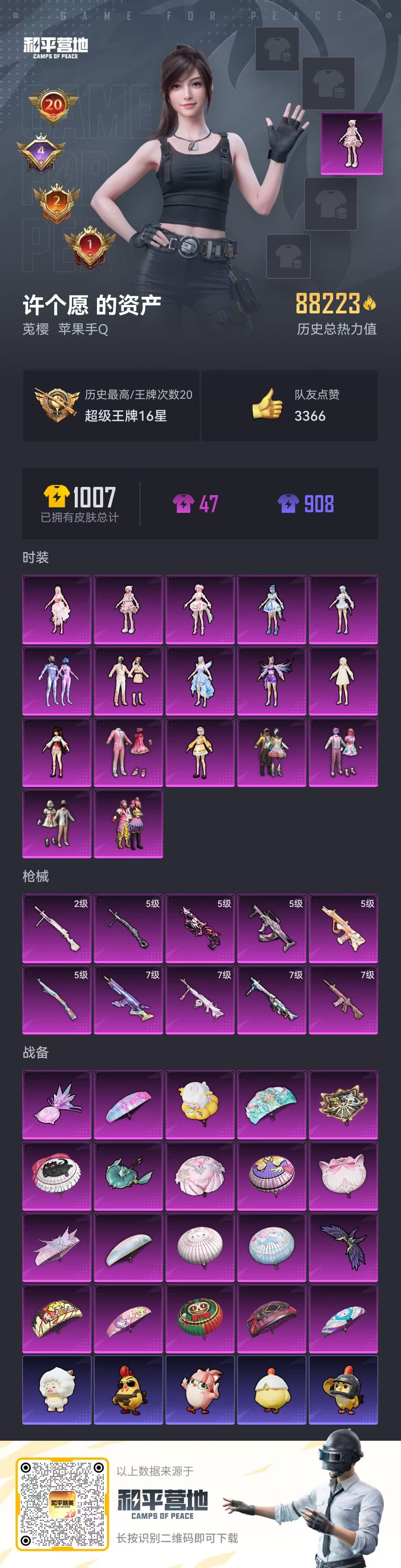 HPSJ421399和平精英账号详情图3