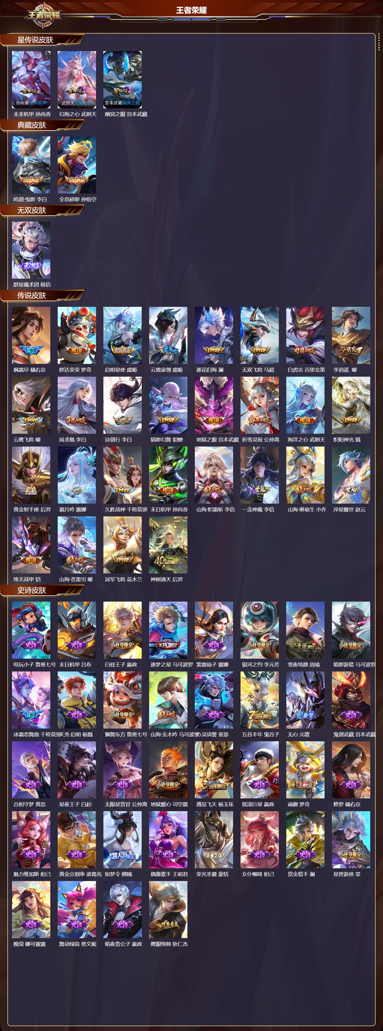 WZQM434000王者荣耀账号详情图3