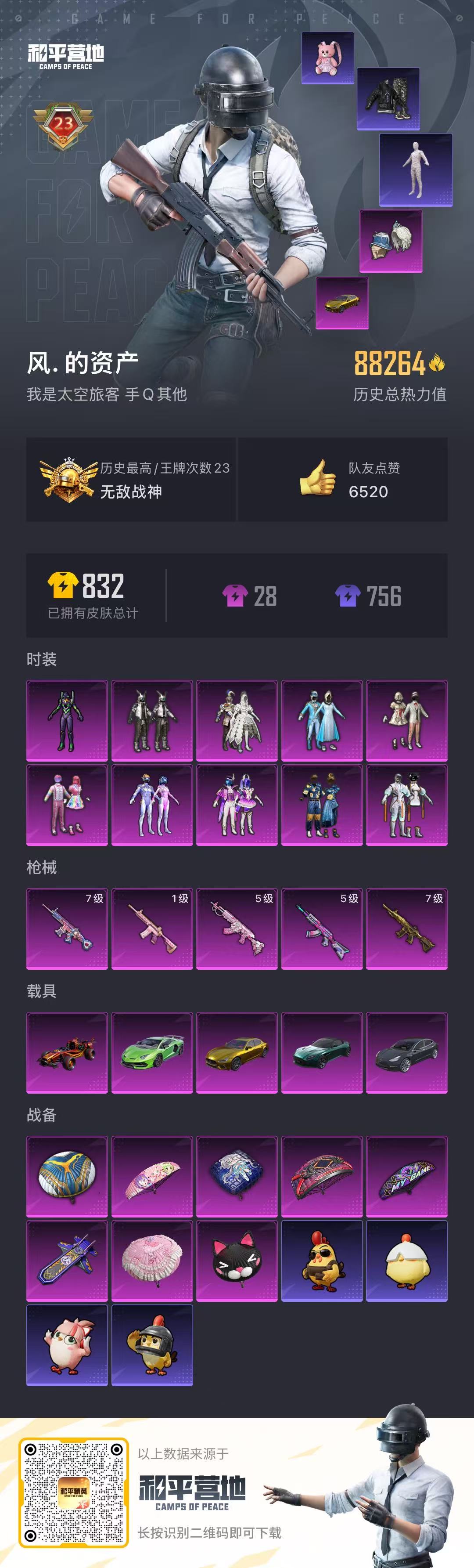 HPCMW419055和平精英账号详情图2