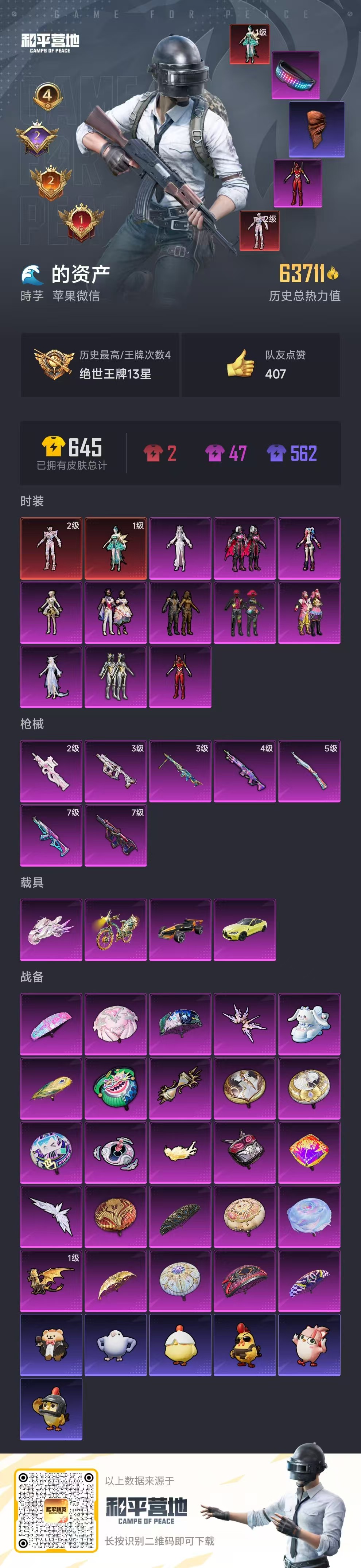 HPCMW418192和平精英账号详情图3