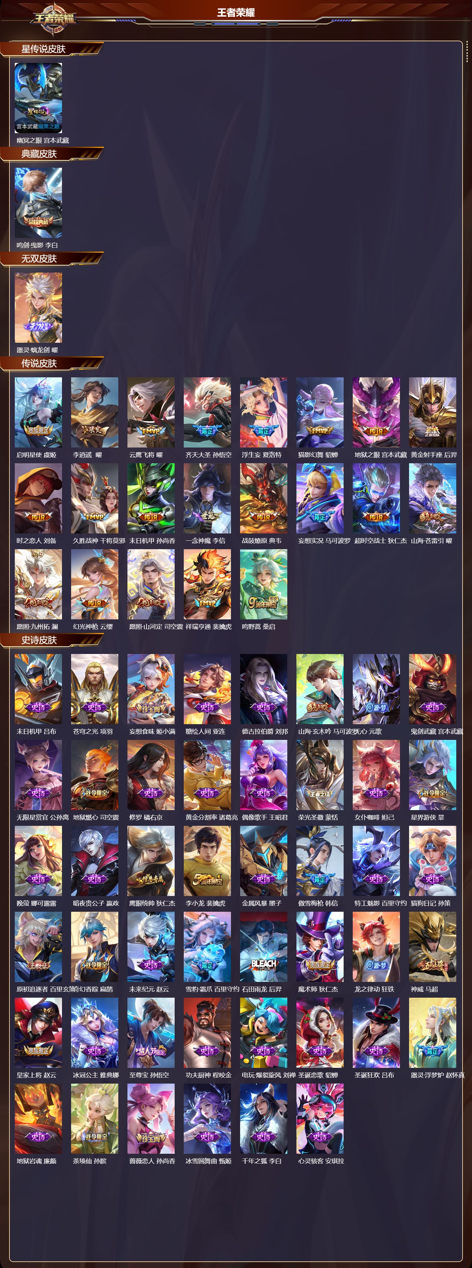 WZQM434048王者荣耀账号详情图3