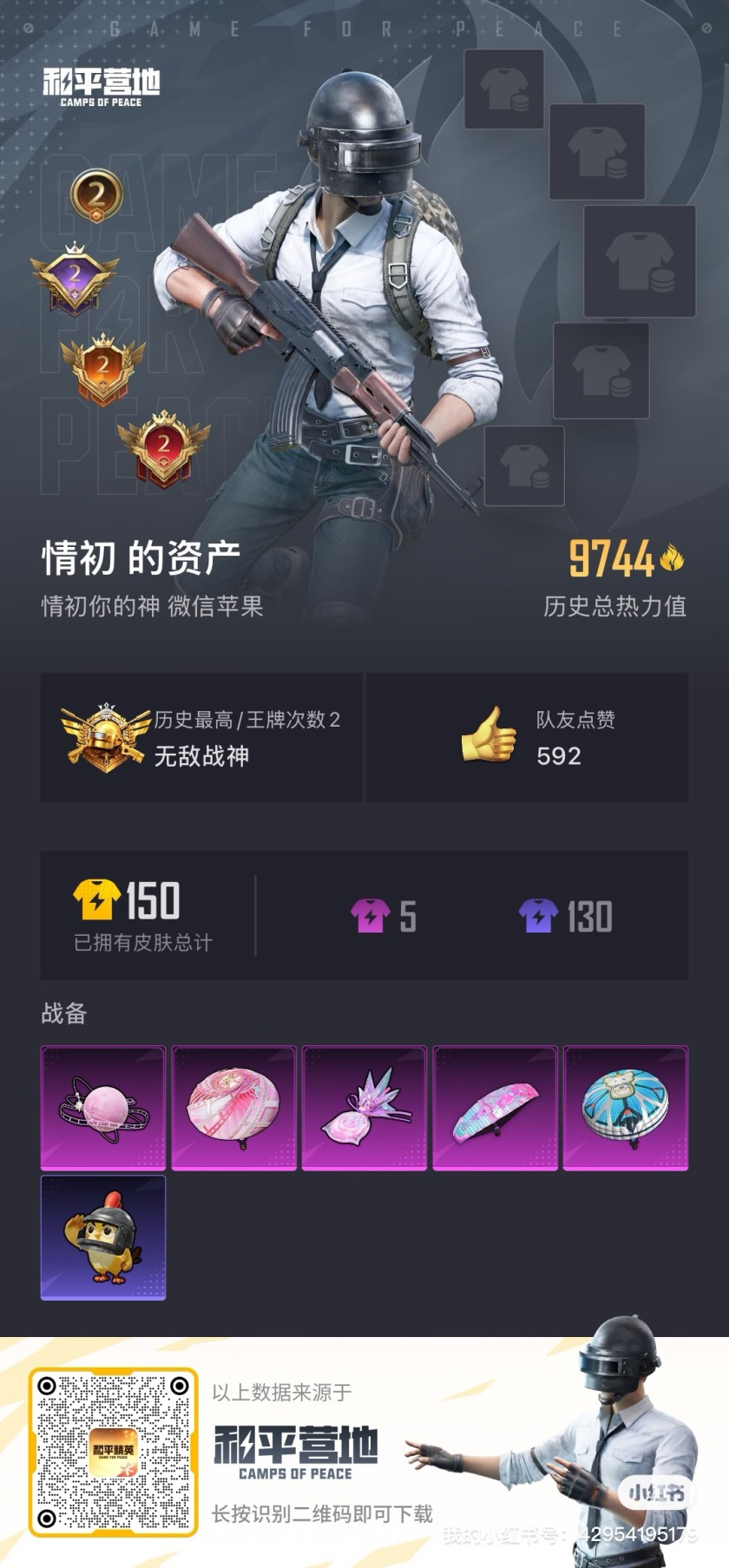 HPCMW418197和平精英账号详情图3