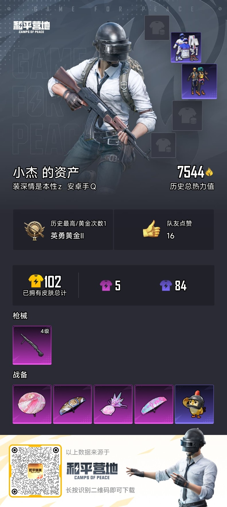 HPSJ421467和平精英账号详情图3