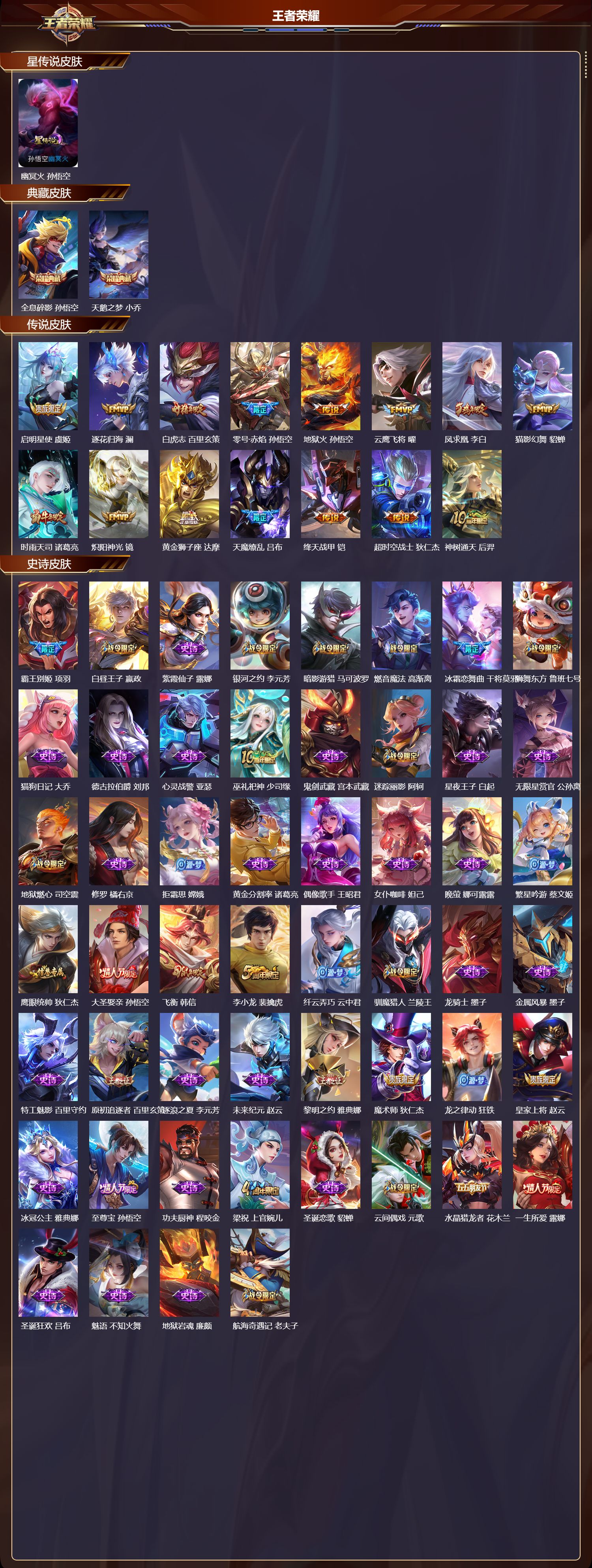 WZQM434060王者荣耀账号详情图3