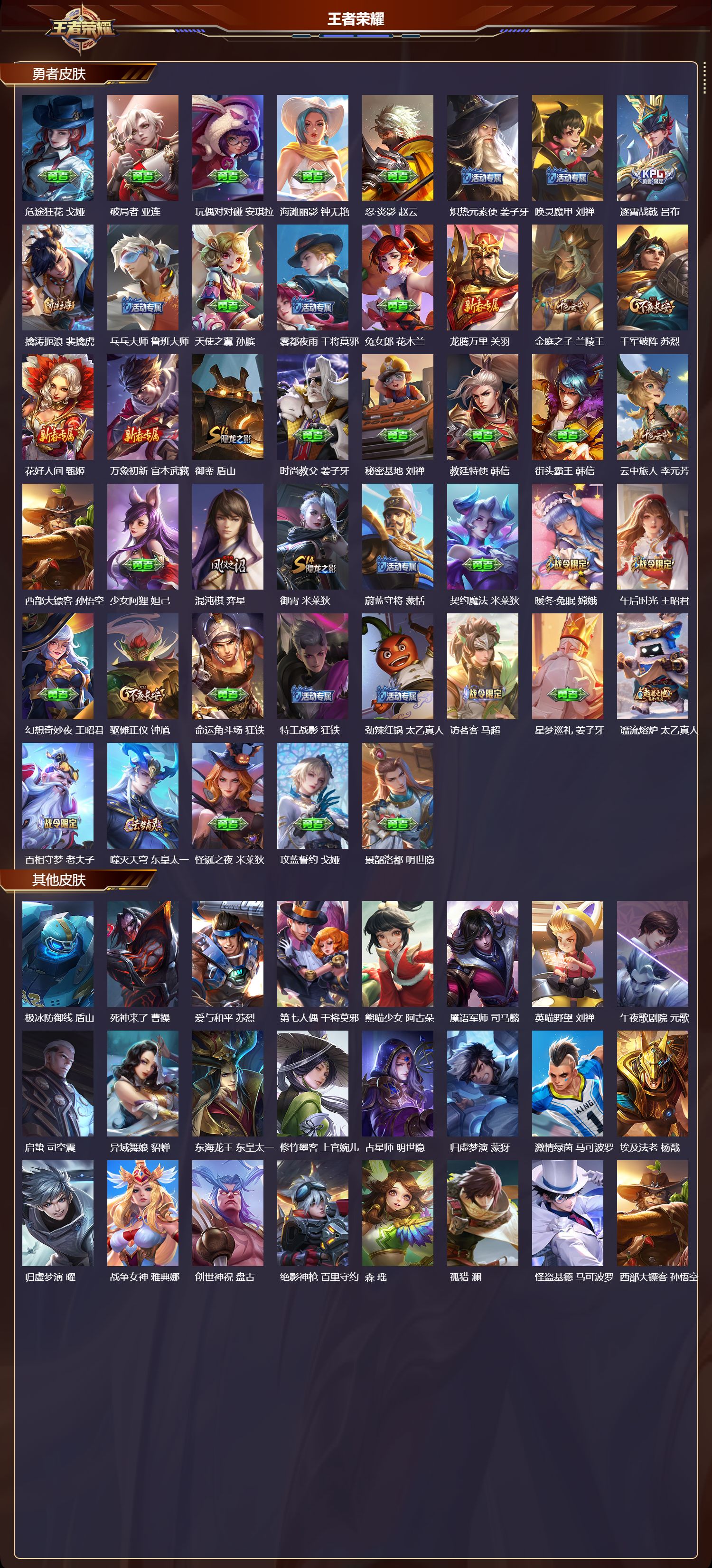 WZQM4107416王者荣耀账号详情图5