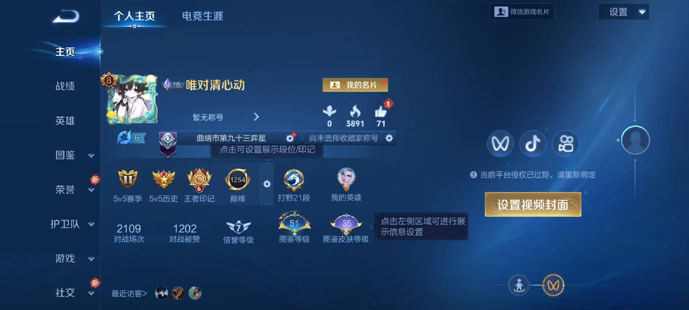 WZCMW4105361王者荣耀账号详情图2
