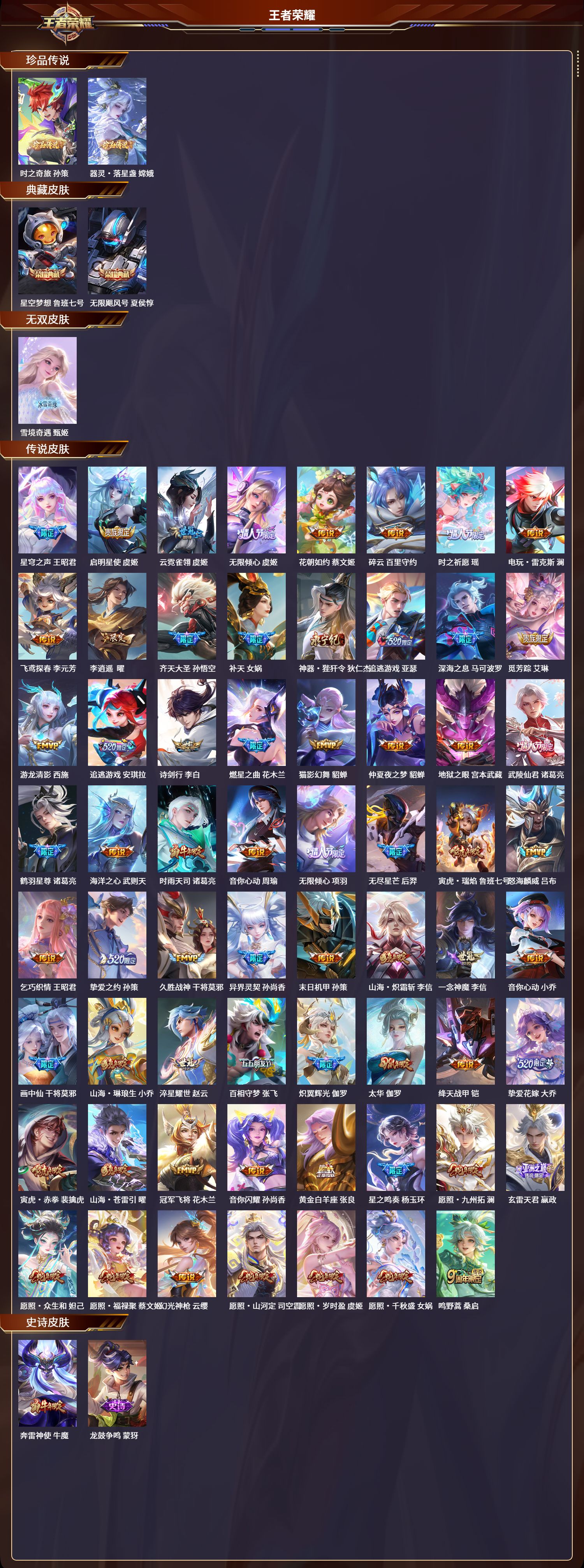 WZQM4106067王者荣耀账号详情图2