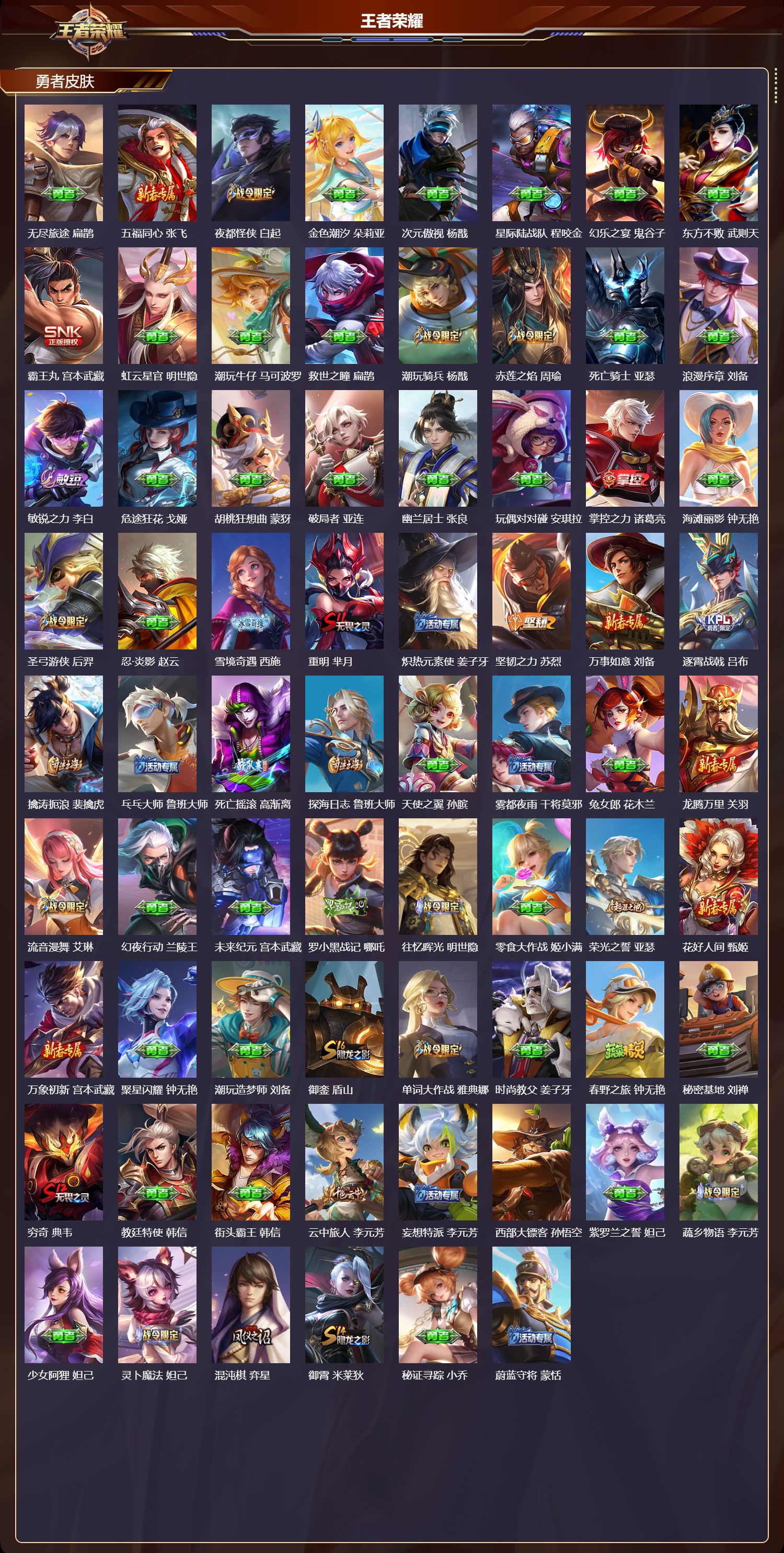 WZCMW4105480王者荣耀账号详情图9