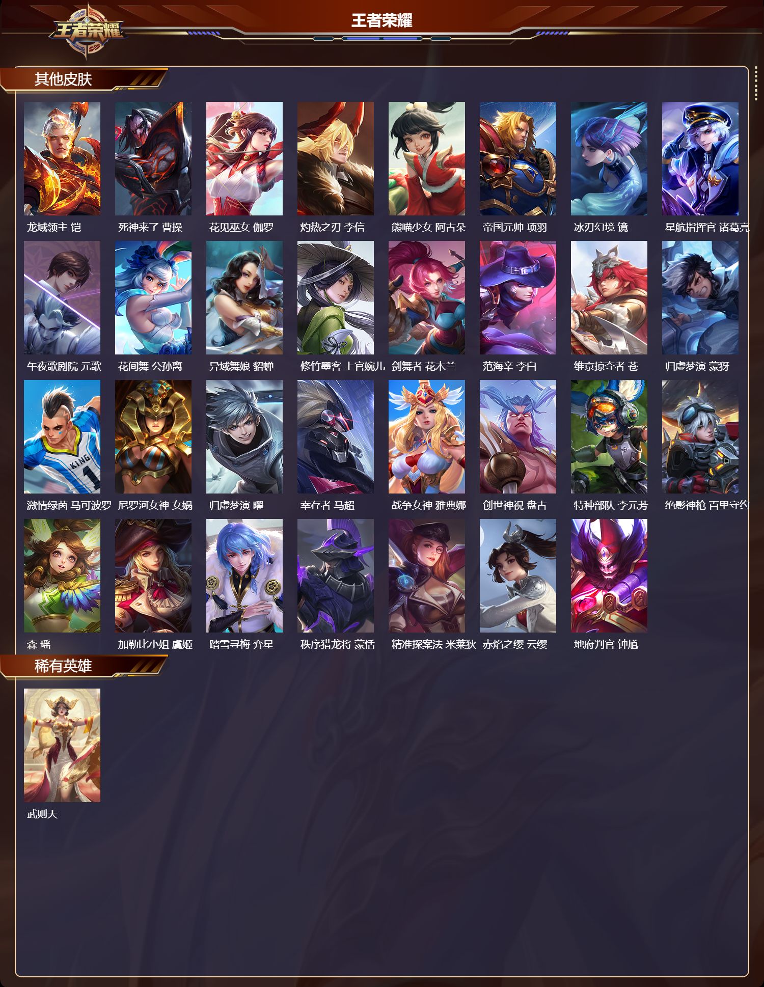 WZQM4107386王者荣耀账号详情图6