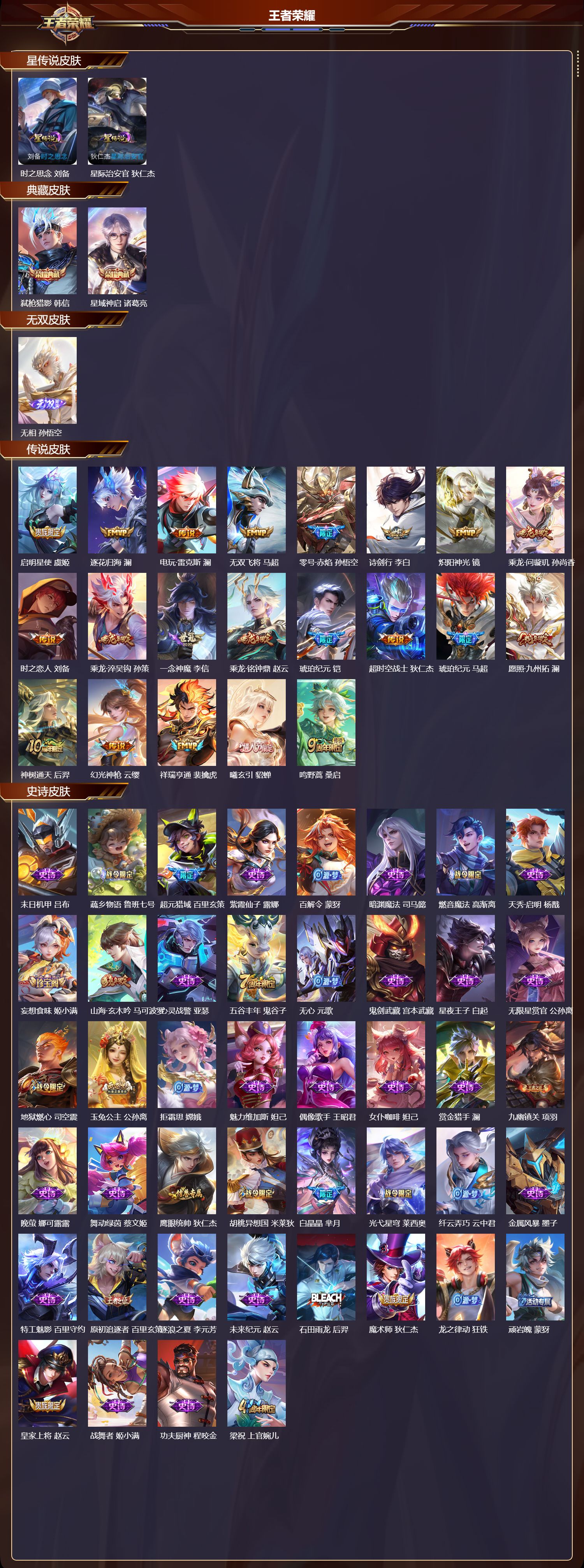 WZQM4107418王者荣耀账号详情图3