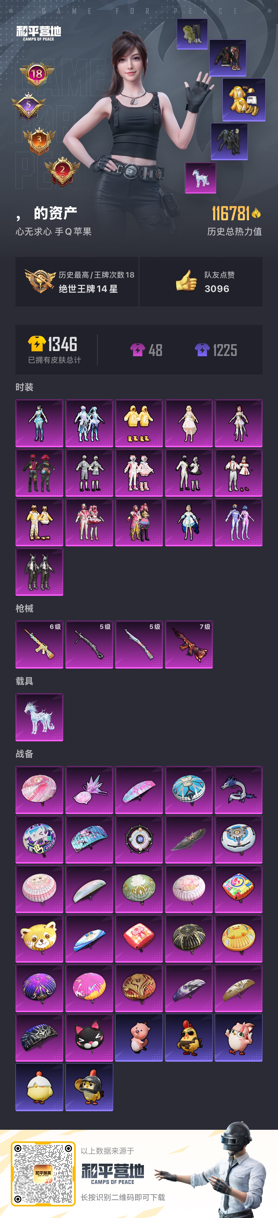 HPSJ455684和平精英账号详情图4