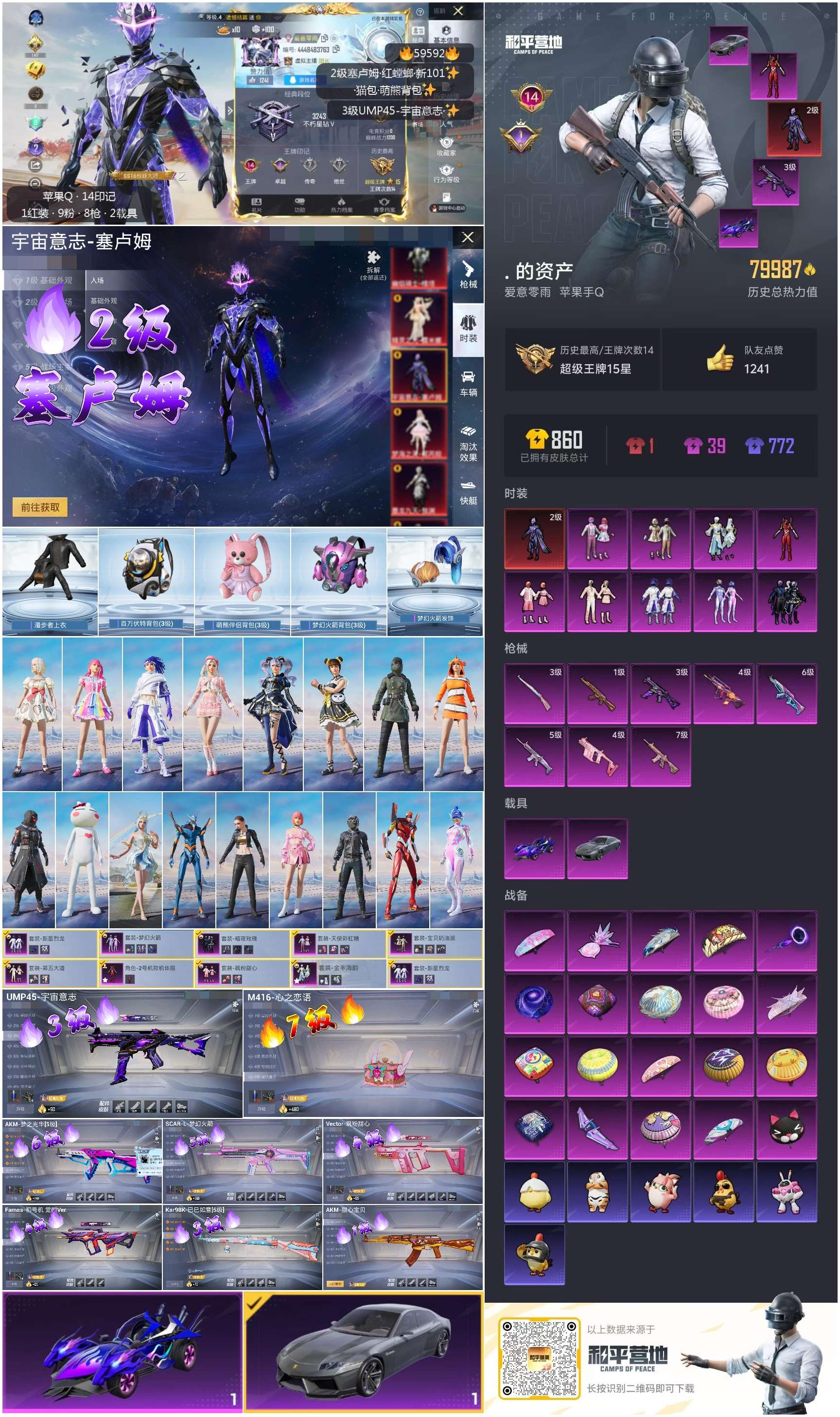 HPCMW456080和平精英账号详情图2