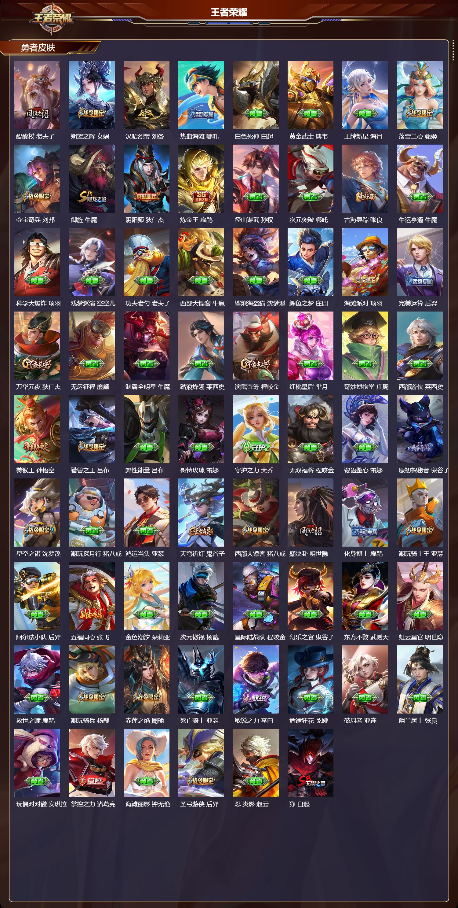 WZQM4107412王者荣耀账号详情图6