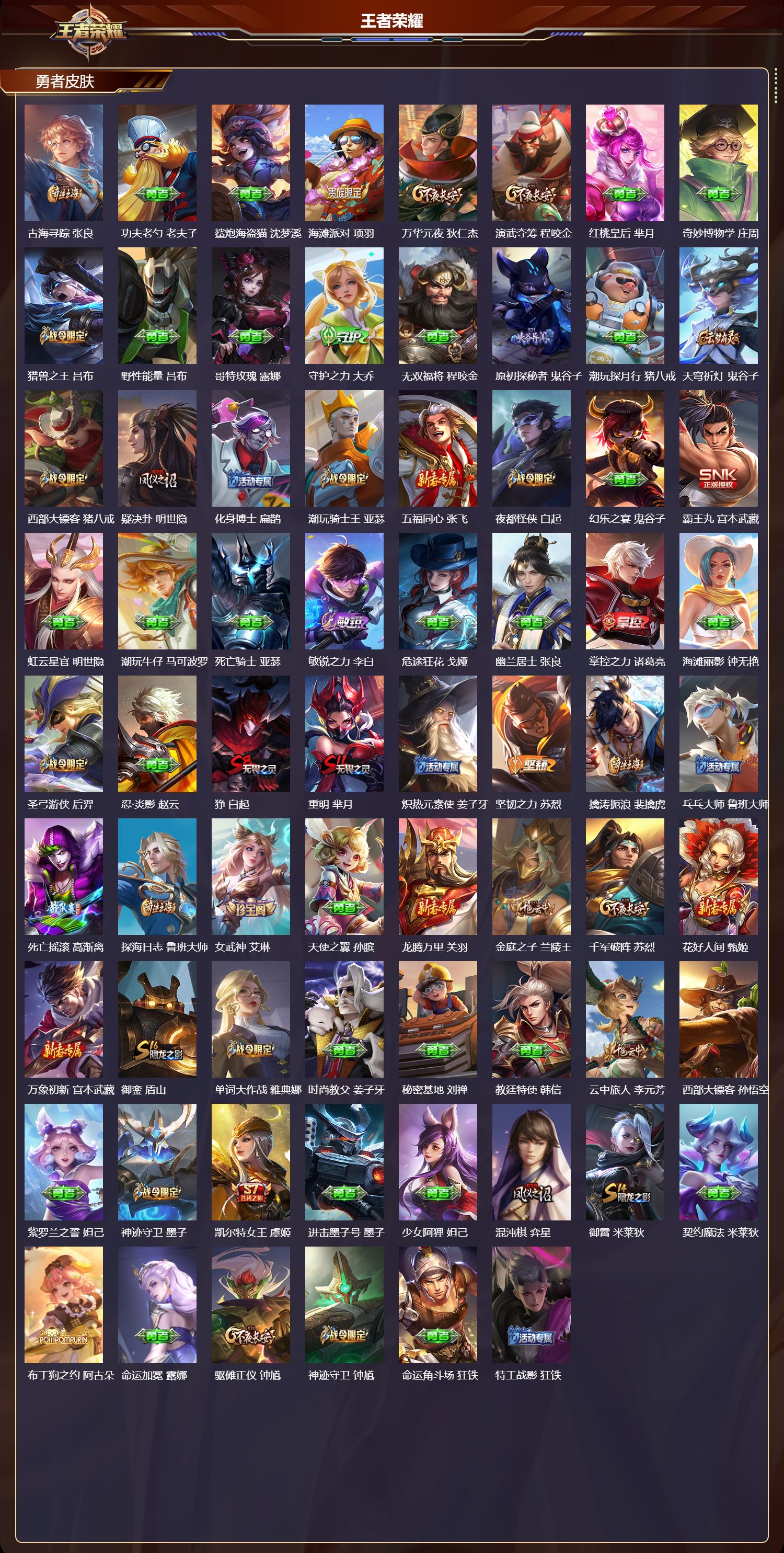 WZQM4107415王者荣耀账号详情图5