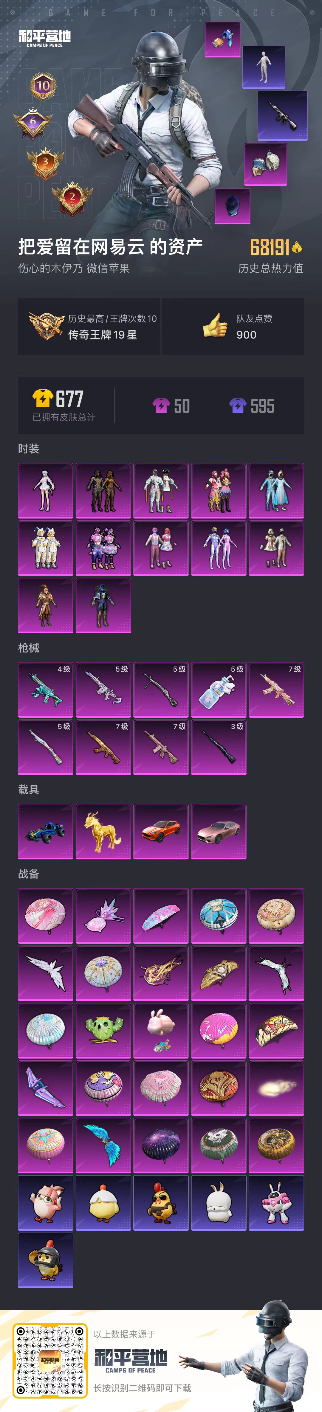 HPSJ454903和平精英账号详情图5