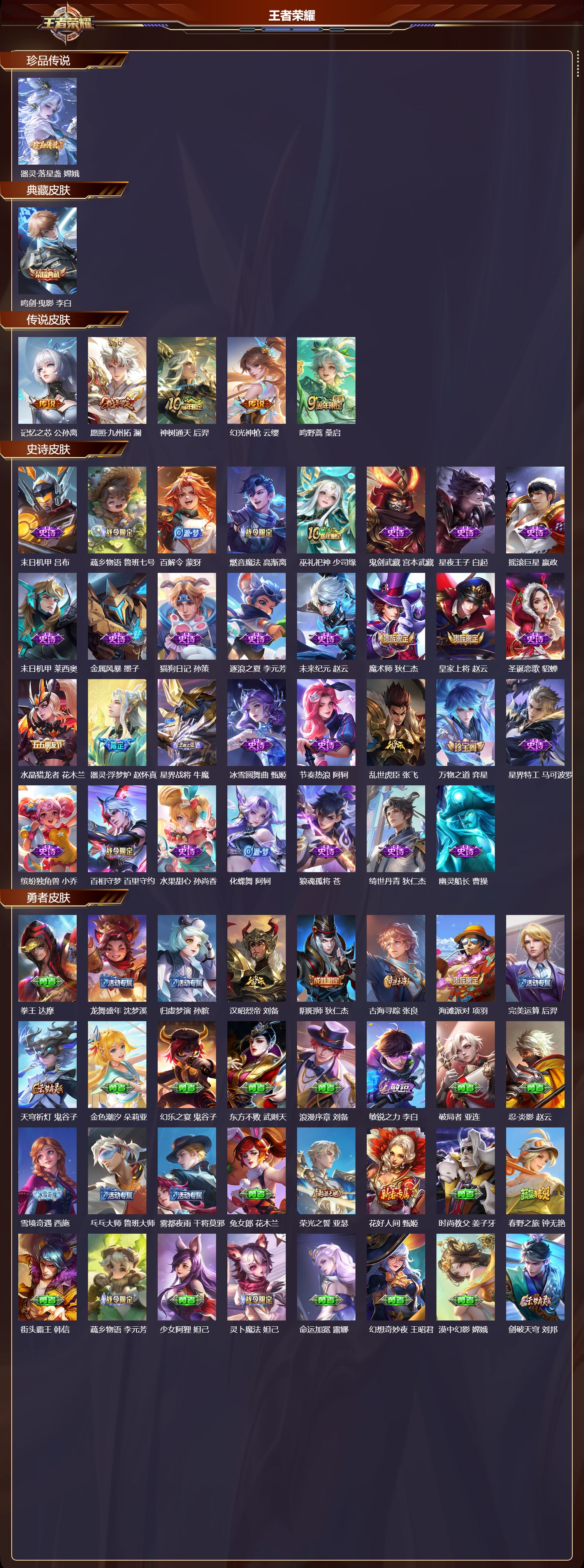 WZQM4107392王者荣耀账号详情图3