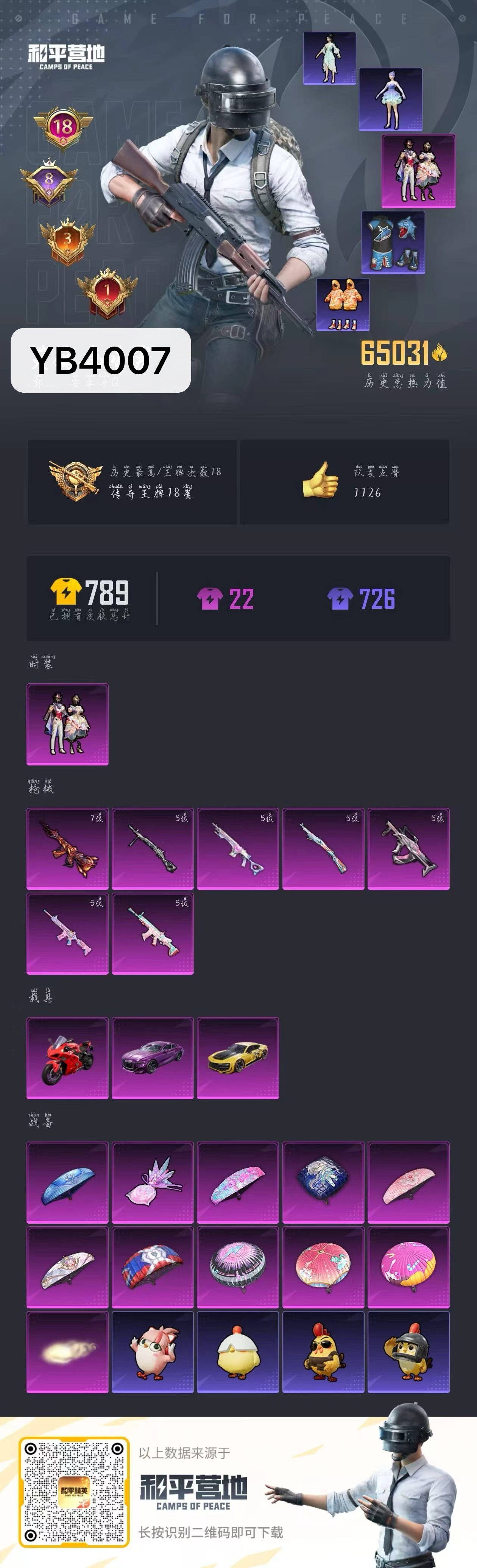 HPQM454776和平精英账号详情图4