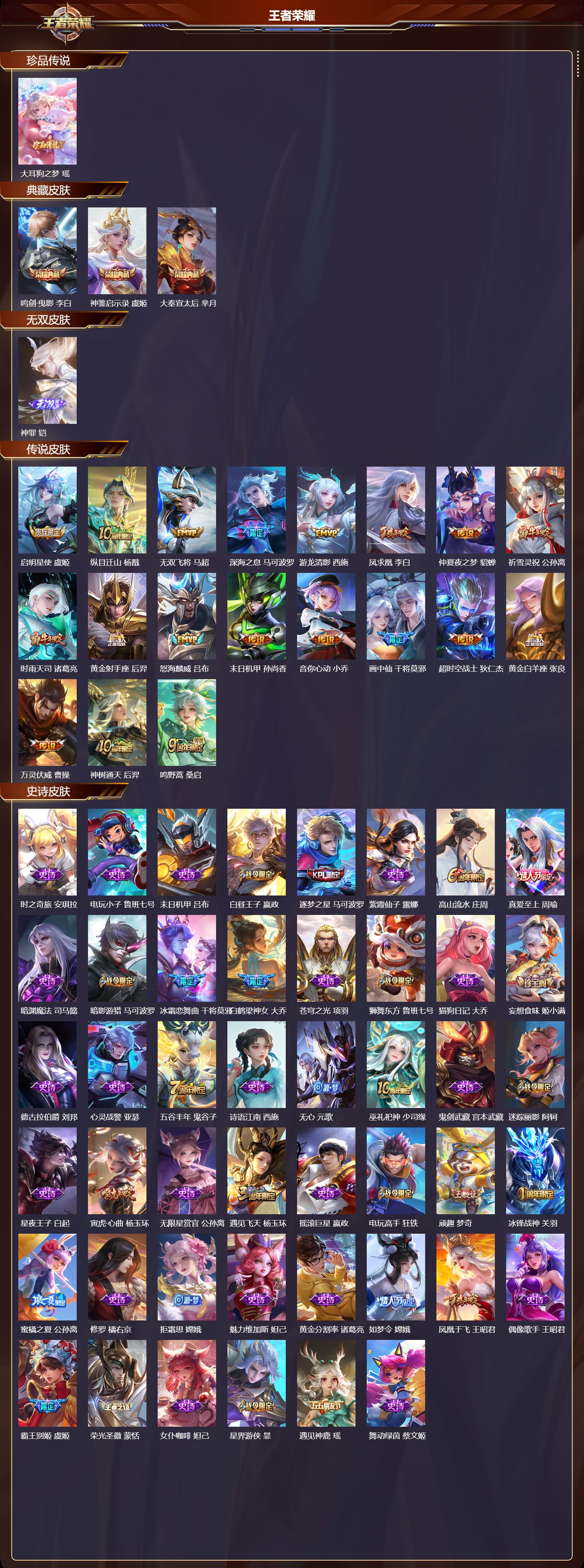 WZCMW4105366王者荣耀账号详情图6