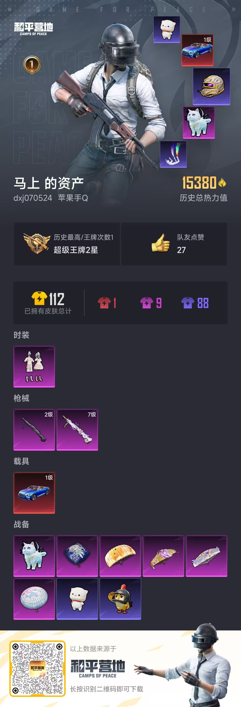 HPCMW456286和平精英账号详情图4