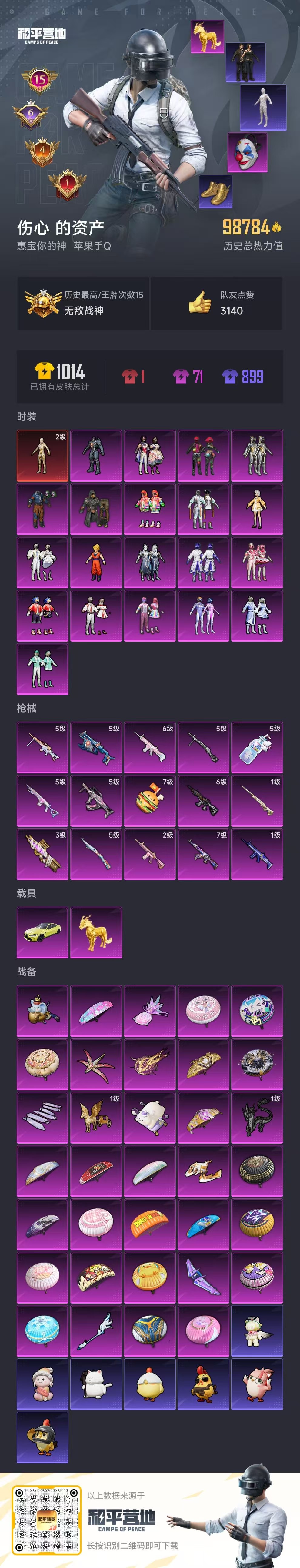 HPCMW455830和平精英账号详情图3