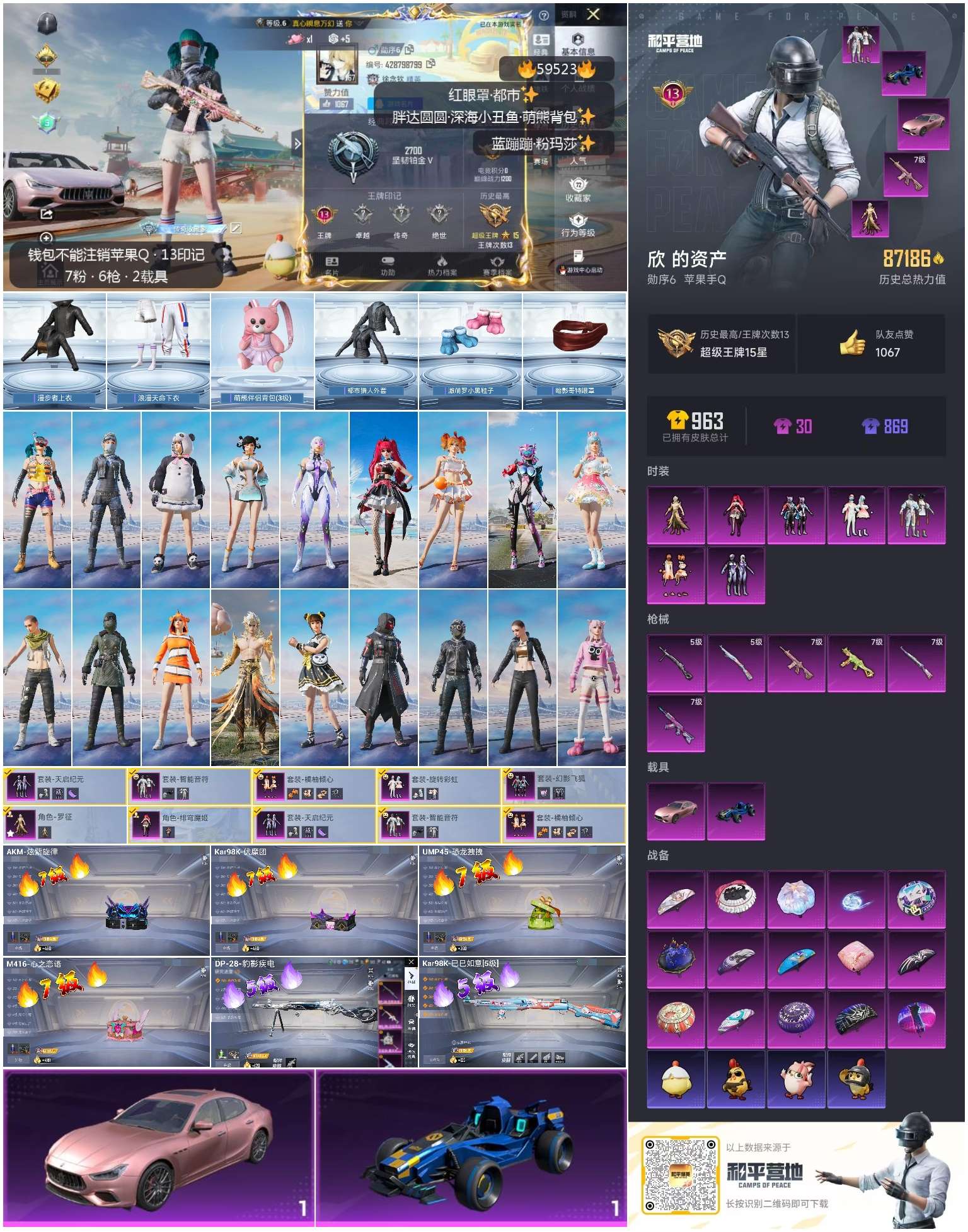 HPSJ455720和平精英账号详情图2