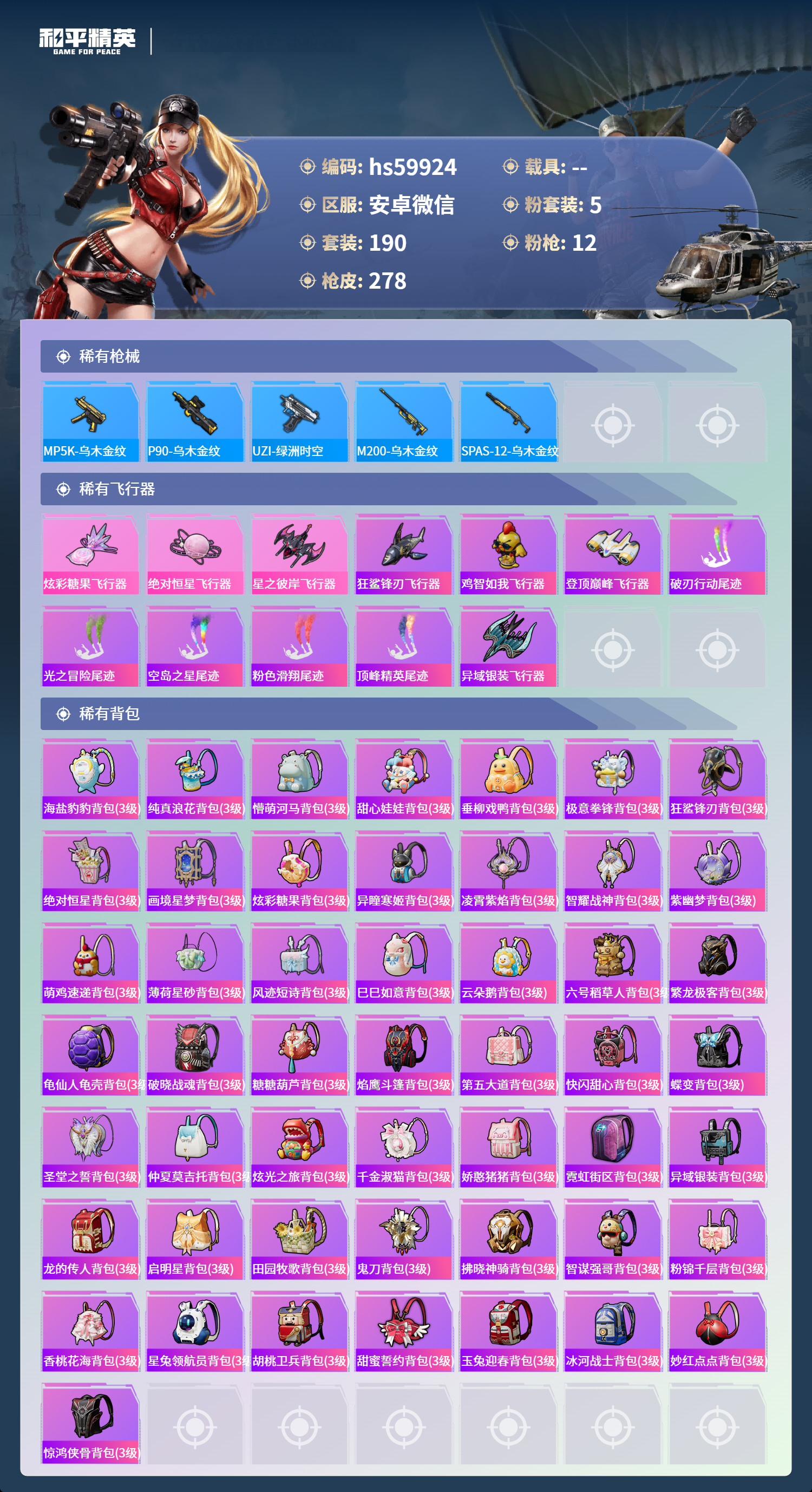 HPSJ455099和平精英账号详情图11