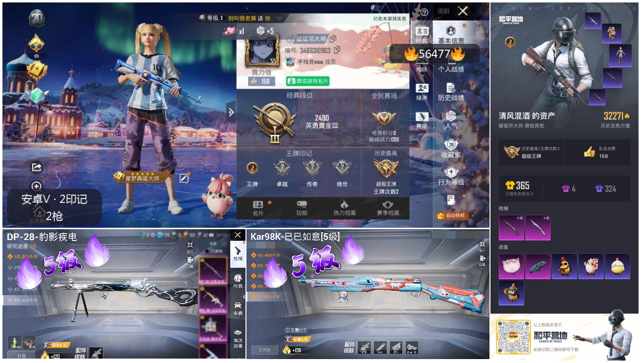 HPSJ455521和平精英账号详情图5