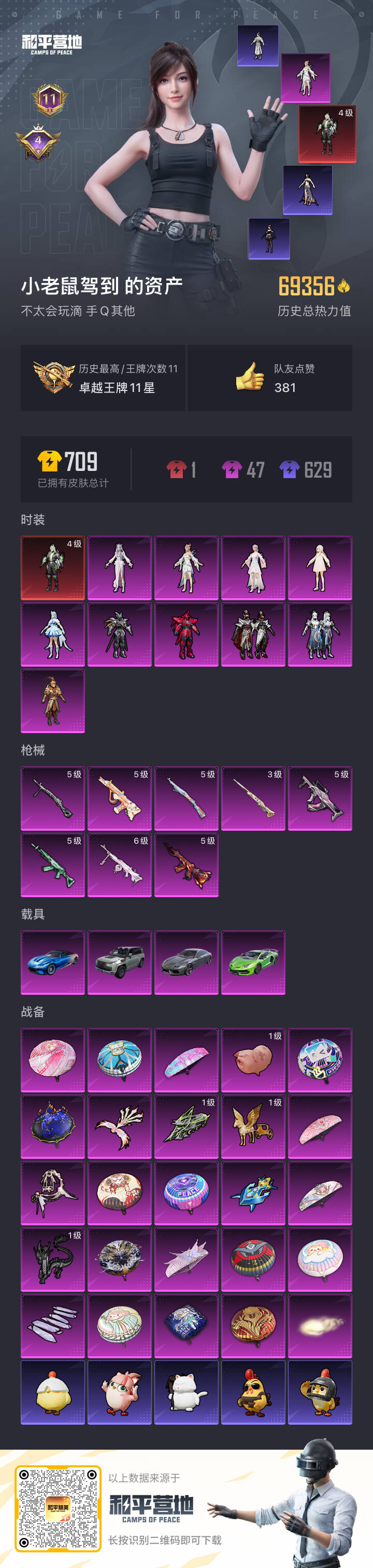 HPSJ455094和平精英账号详情图2