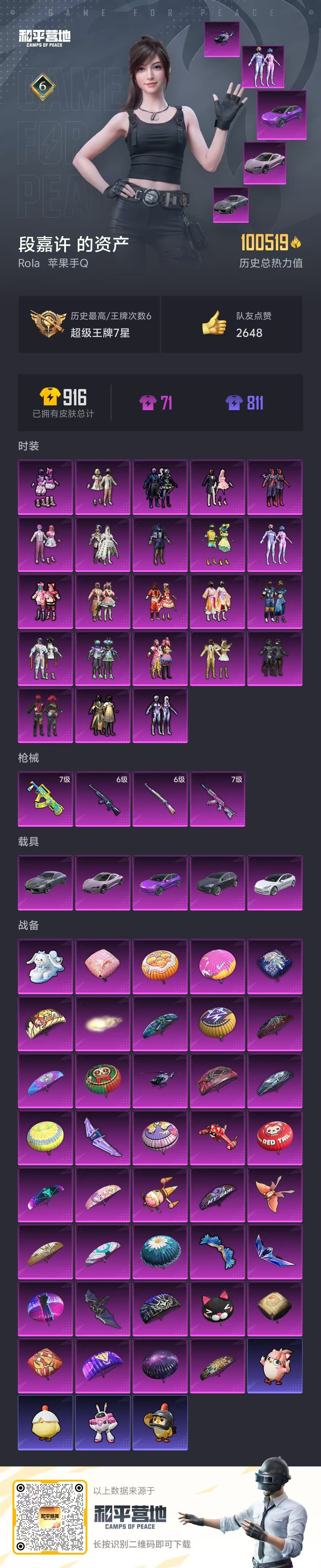 HPCMW456098和平精英账号详情图5