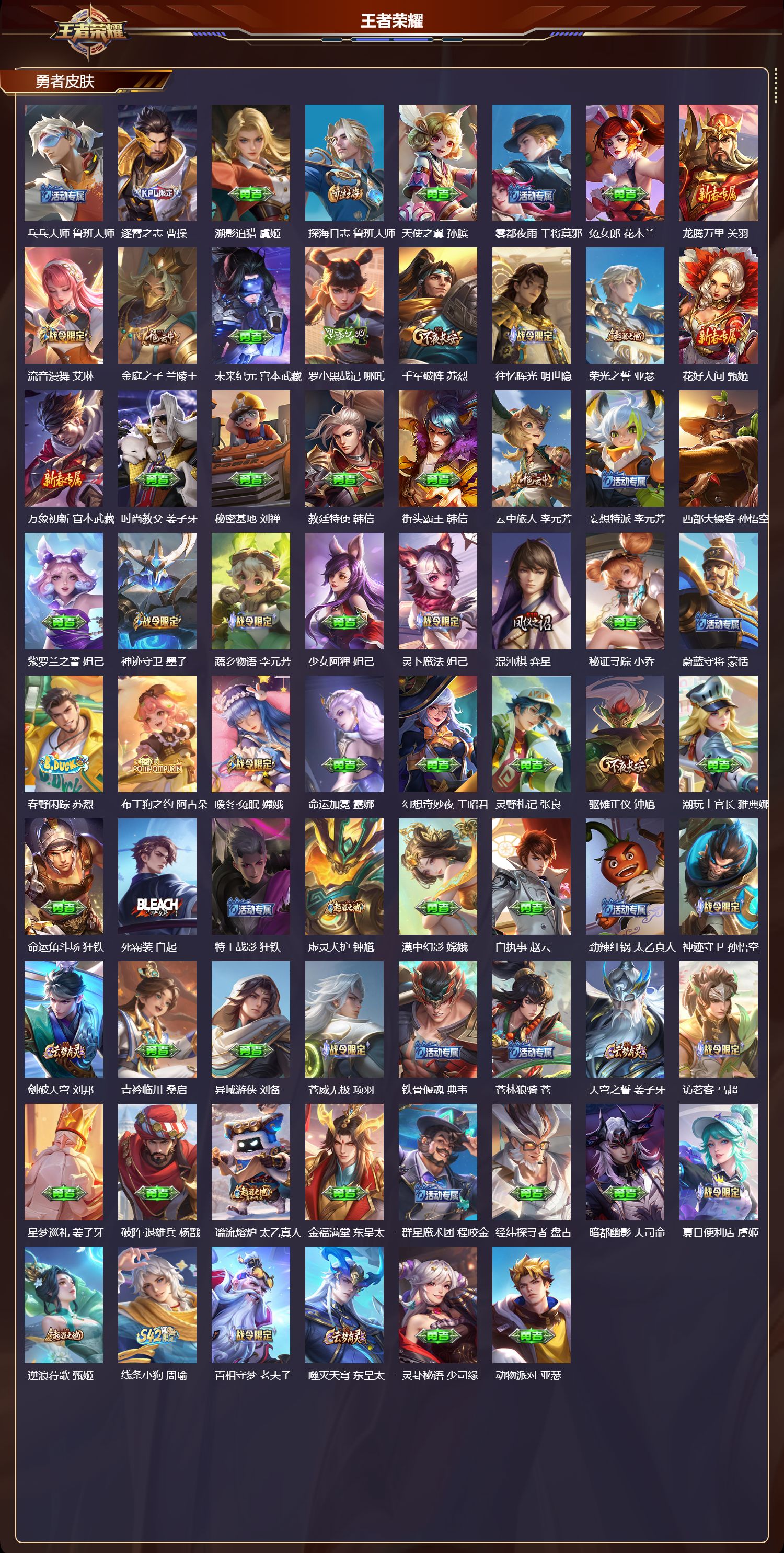 WZQM4107387王者荣耀账号详情图6