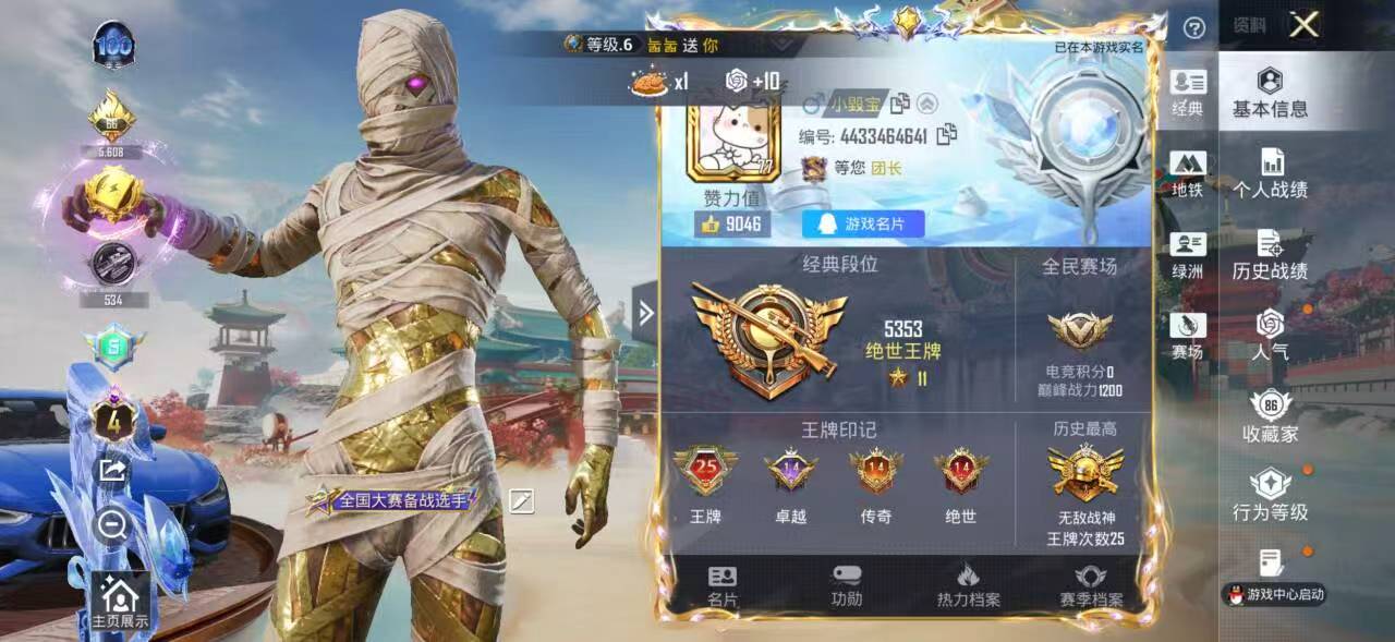 HPSJ455689和平精英账号详情图3