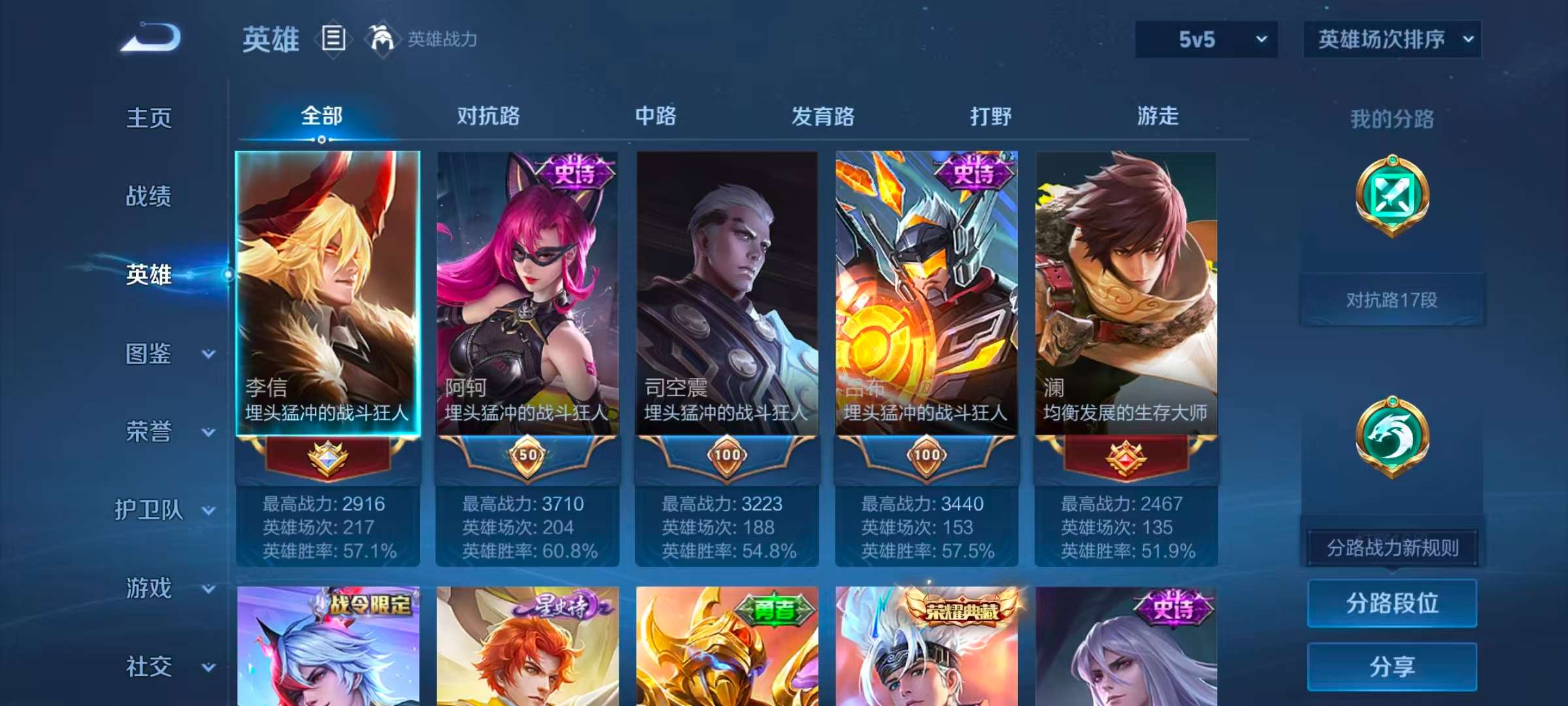 WZCMW4105416王者荣耀账号详情图6