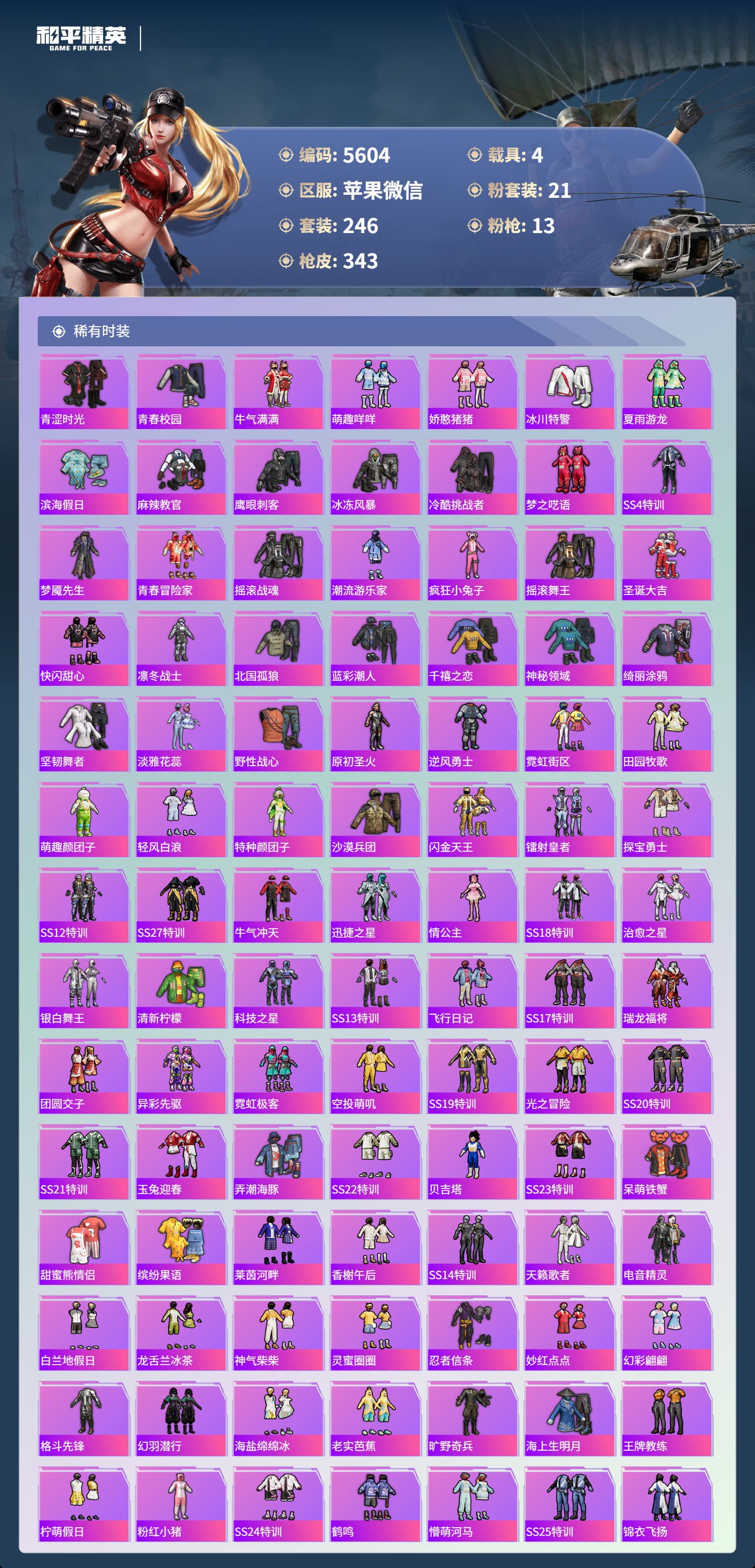 HPLX4122959和平精英账号详情图5