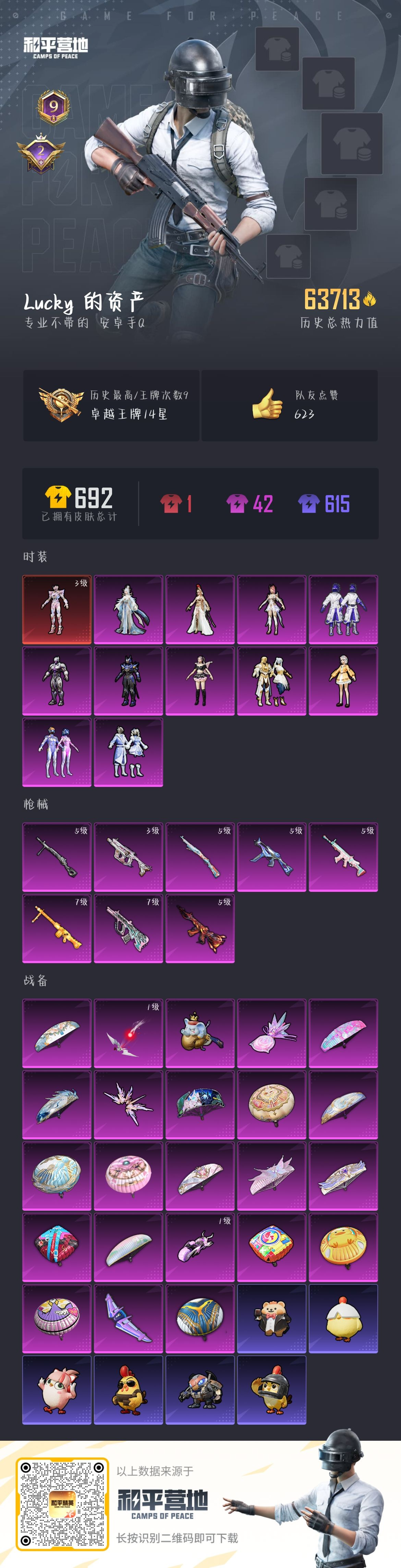 HPSJ477322和平精英账号详情图3