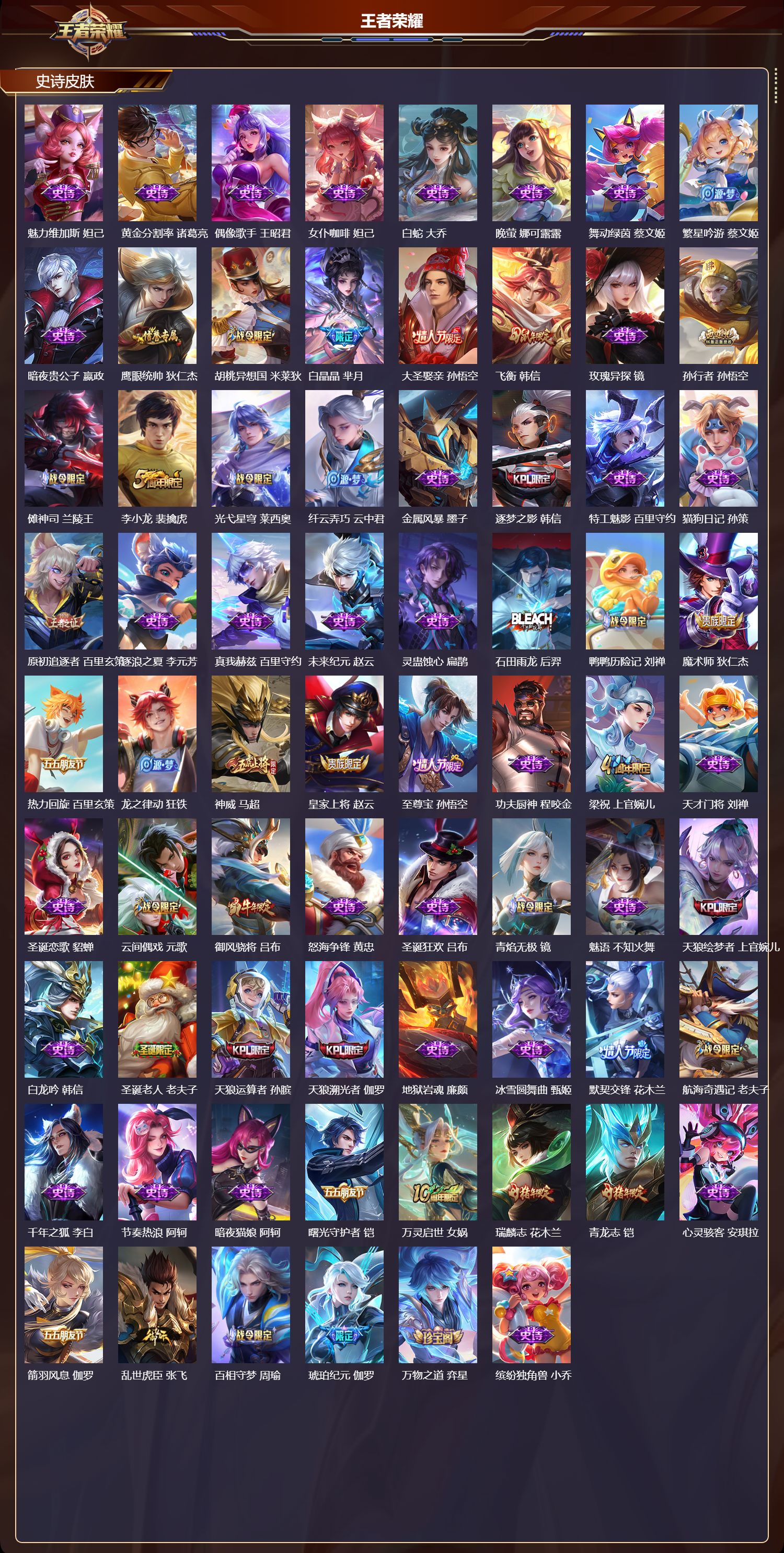 WZMK4151646王者荣耀账号详情图3