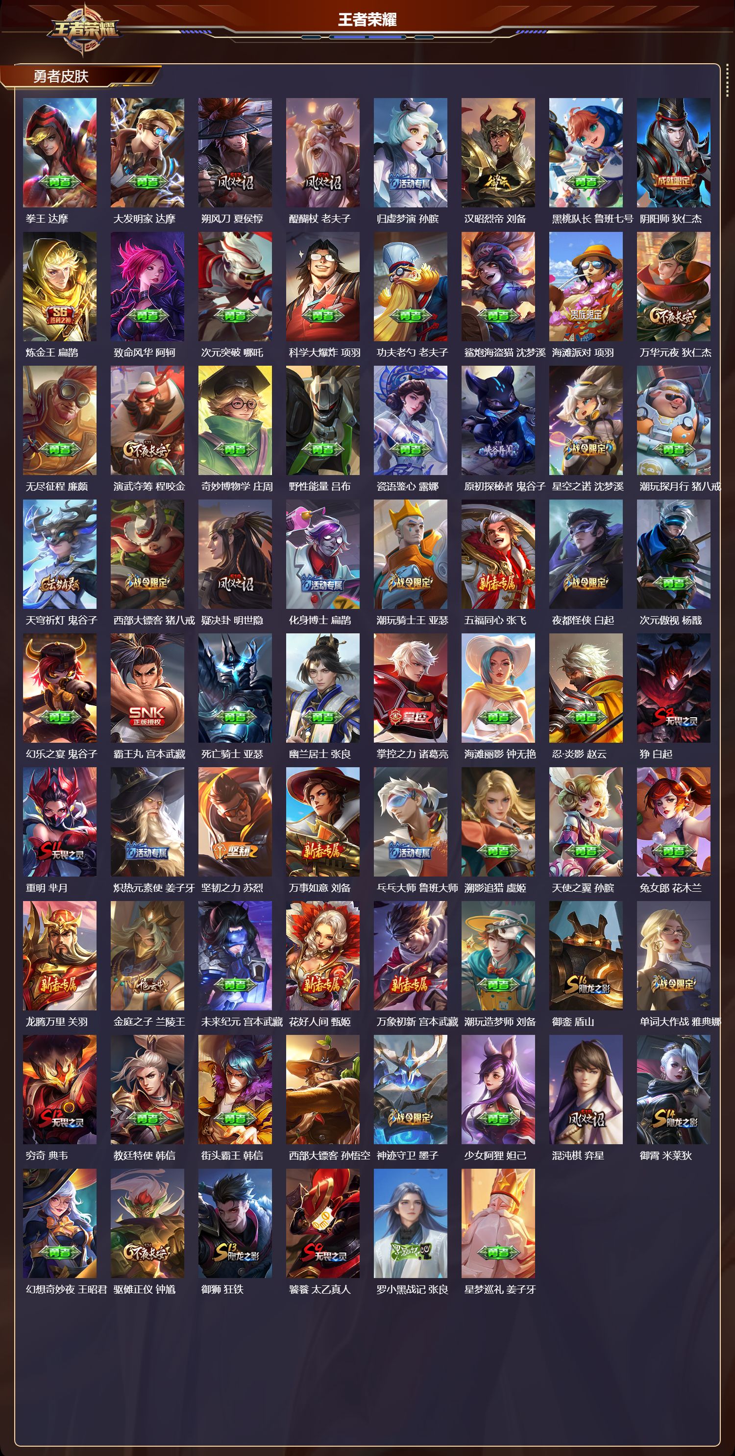 WZQM4159734王者荣耀账号详情图4