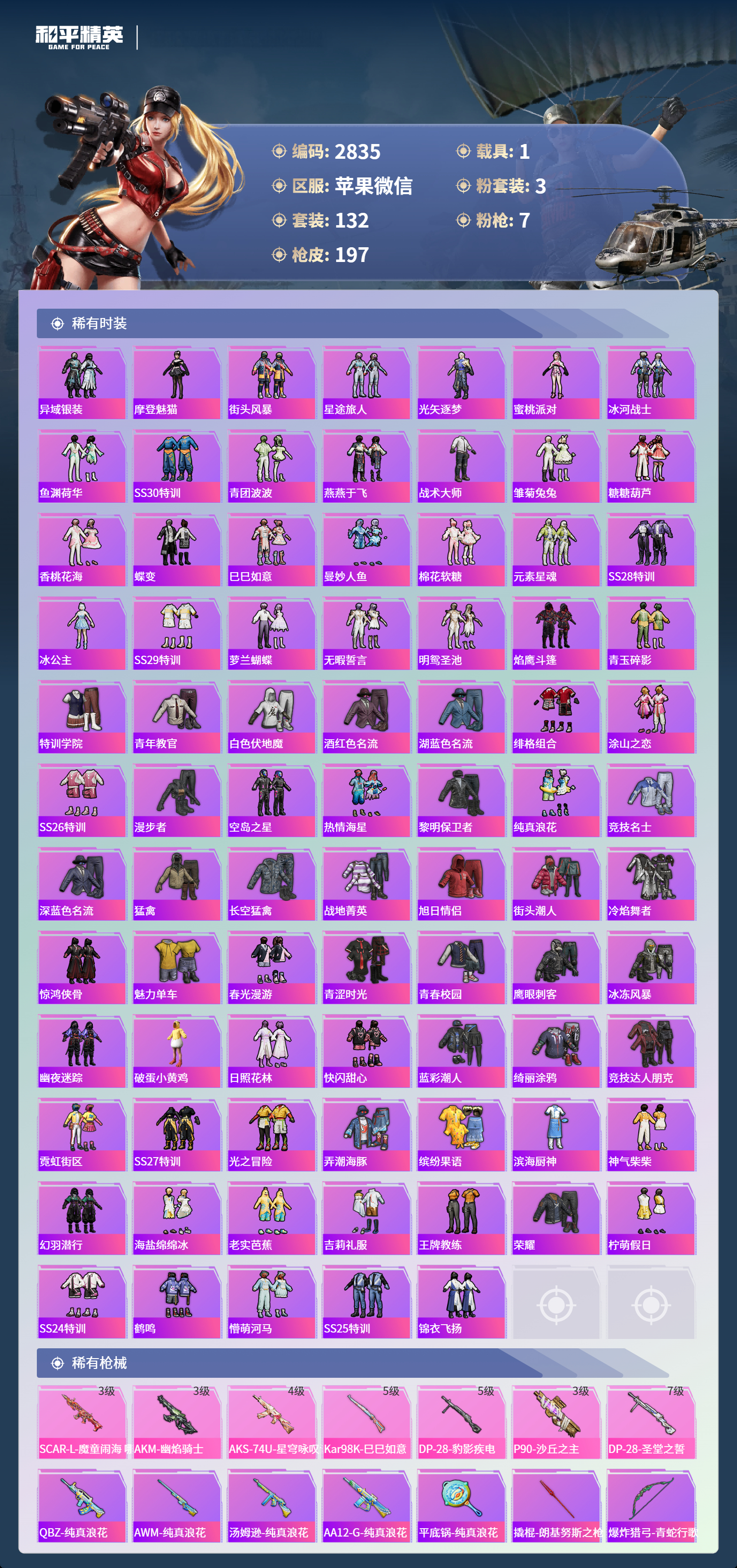 HPLX4122950和平精英账号详情图4