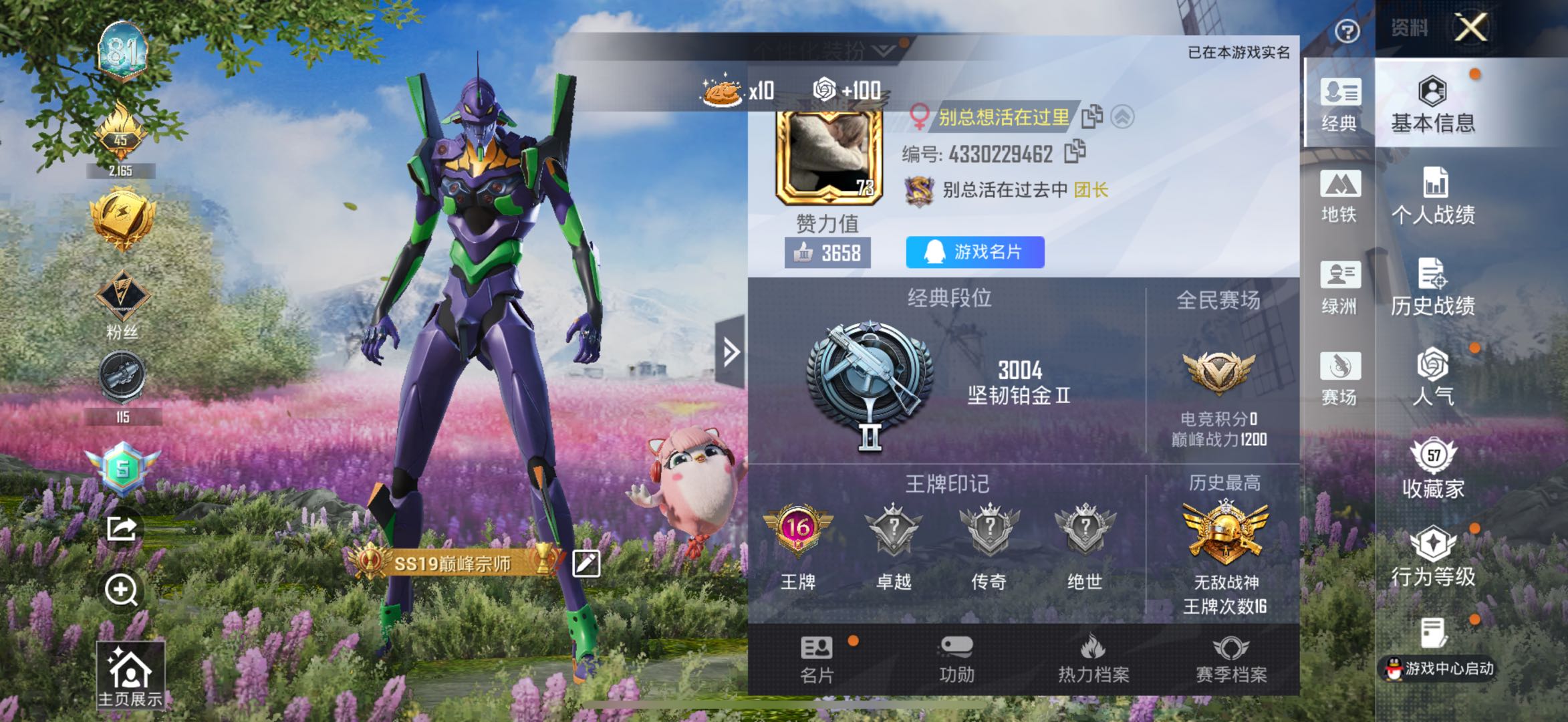 HPSJ478950和平精英账号详情图4