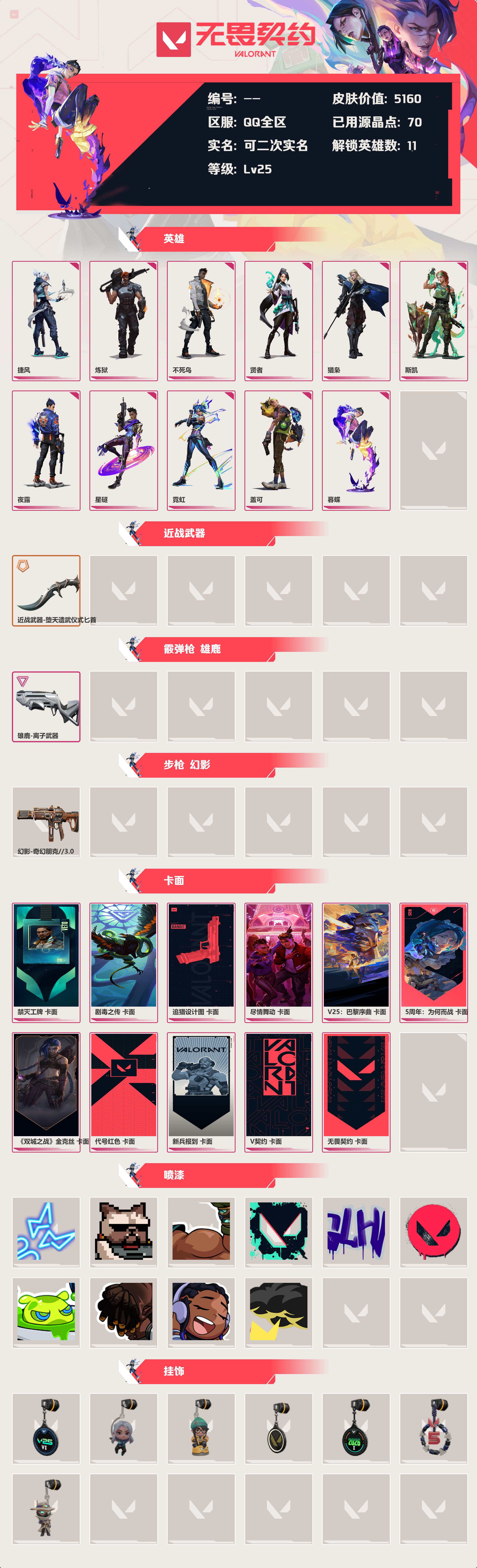 WWQLX424920无畏契约账号详情图2