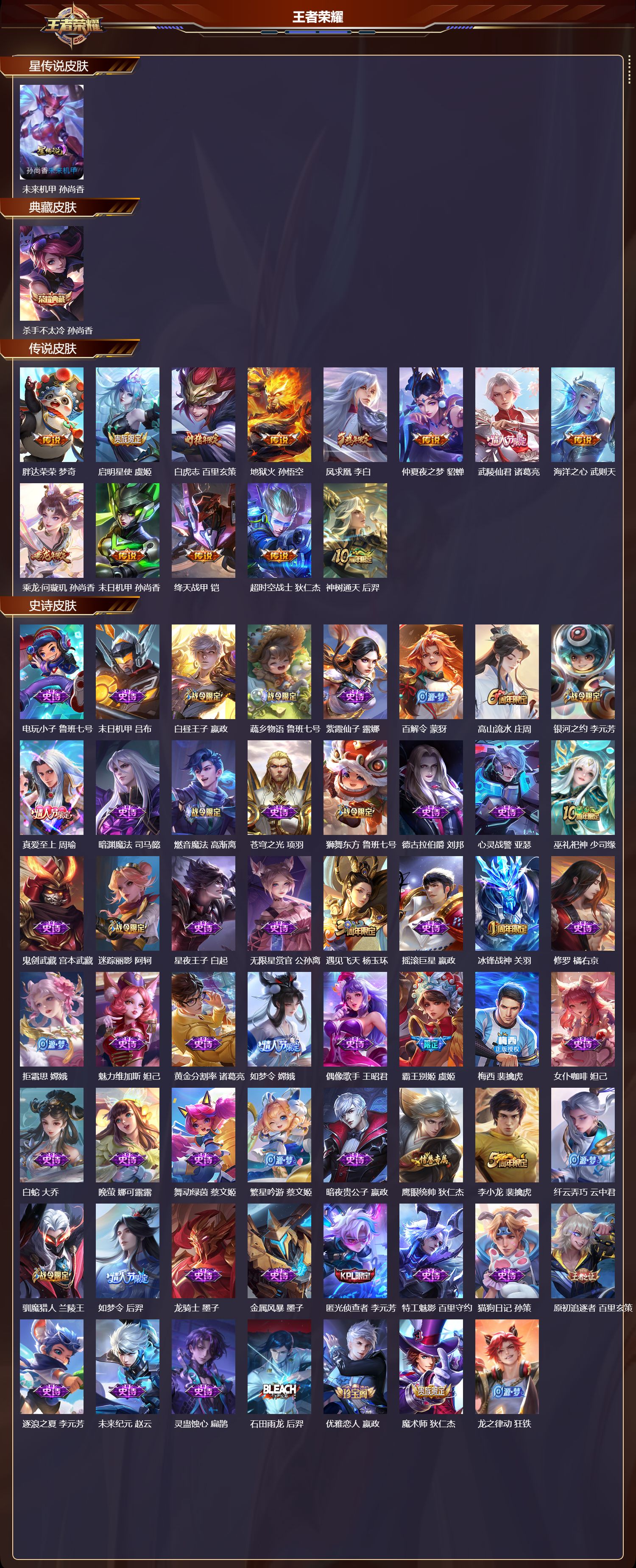 WZQM4145438王者荣耀账号详情图3