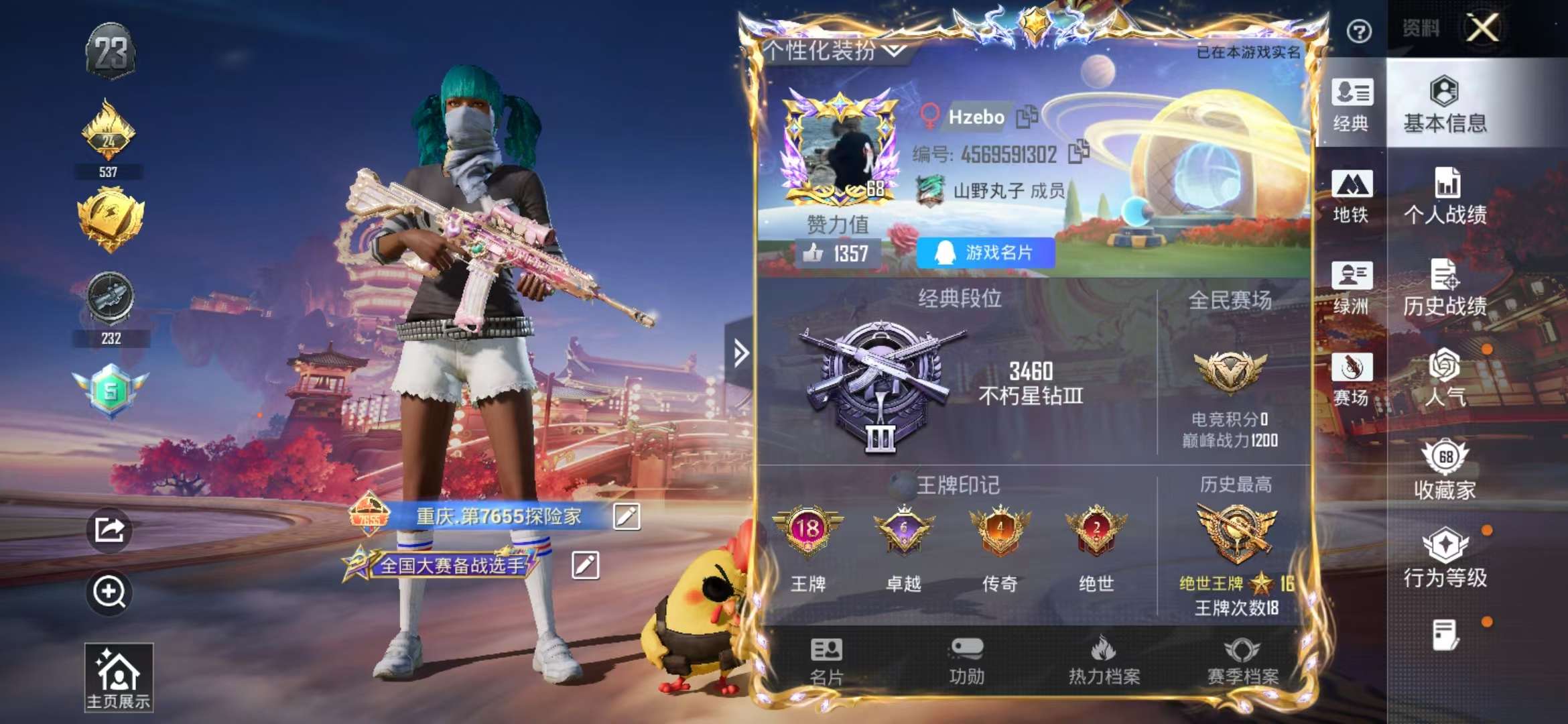 HPSJ478979和平精英账号详情图2