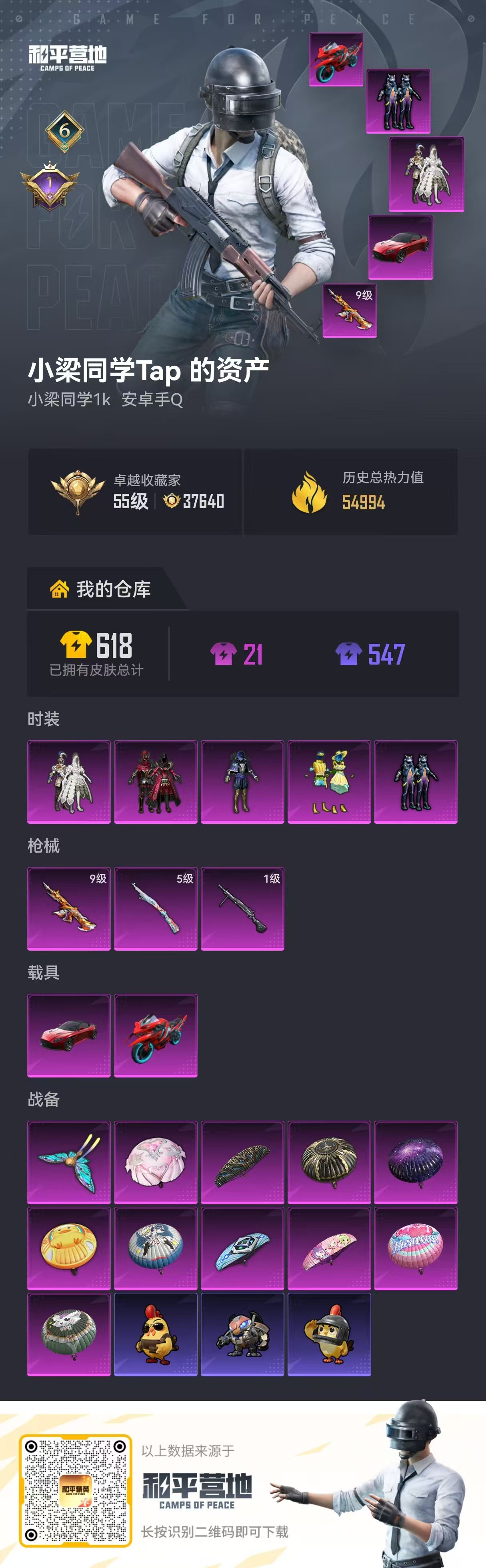 HPSJ476612和平精英账号详情图5