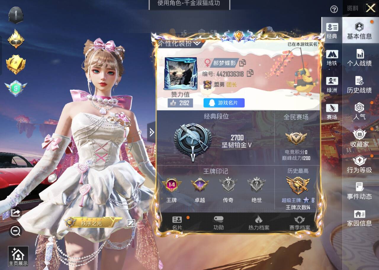 HPCMW478997和平精英账号详情图2