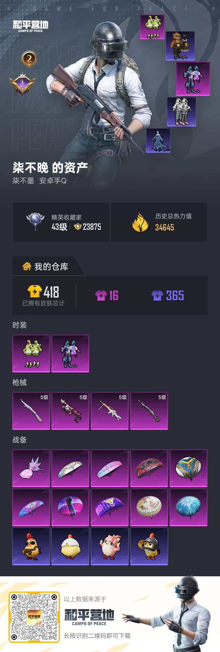 HPSJ476939和平精英账号详情图3