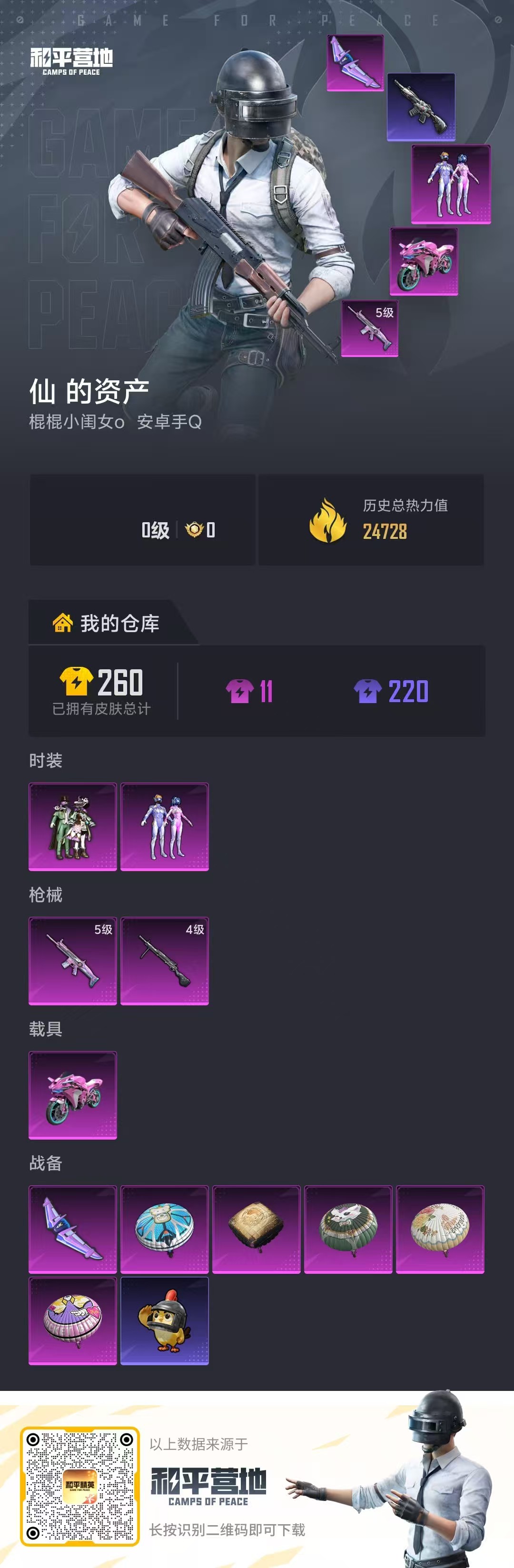 HPSJ478985和平精英账号详情图3