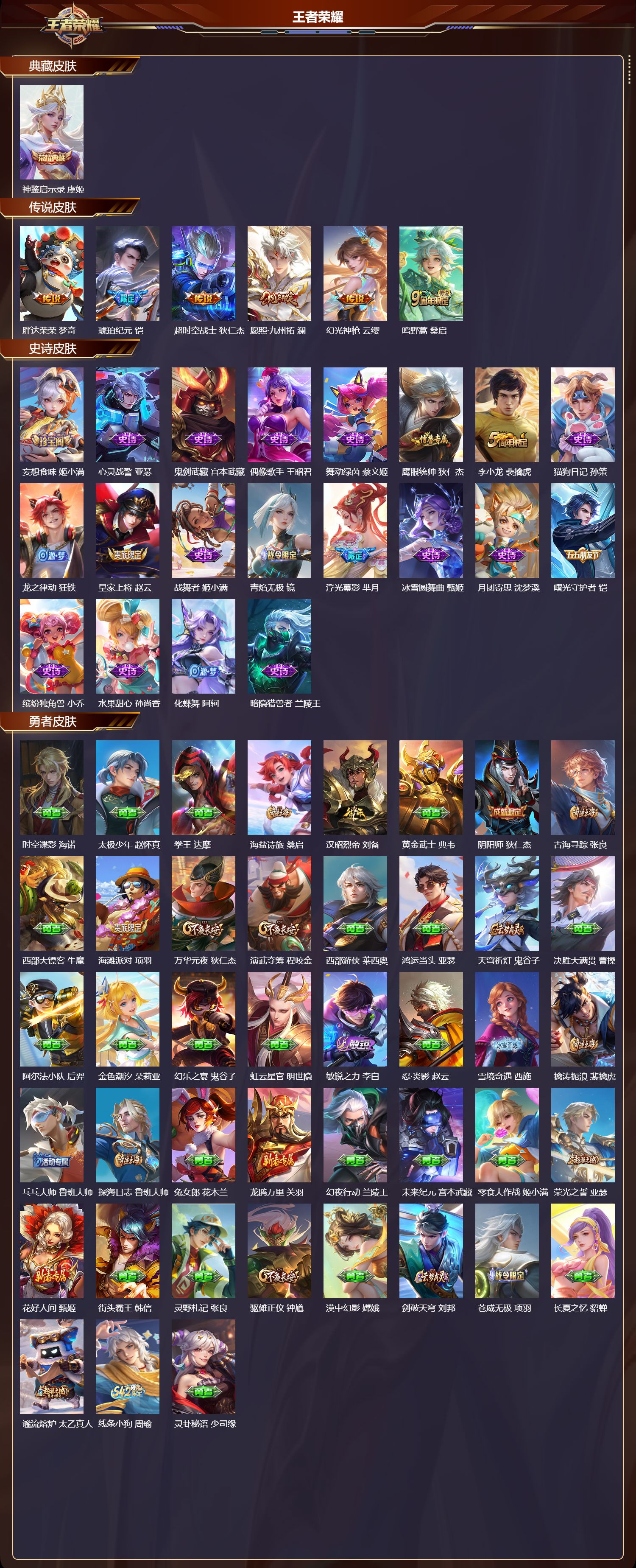 WZMK4151684王者荣耀账号详情图2 WZMK4151684王者荣耀账号详情图2